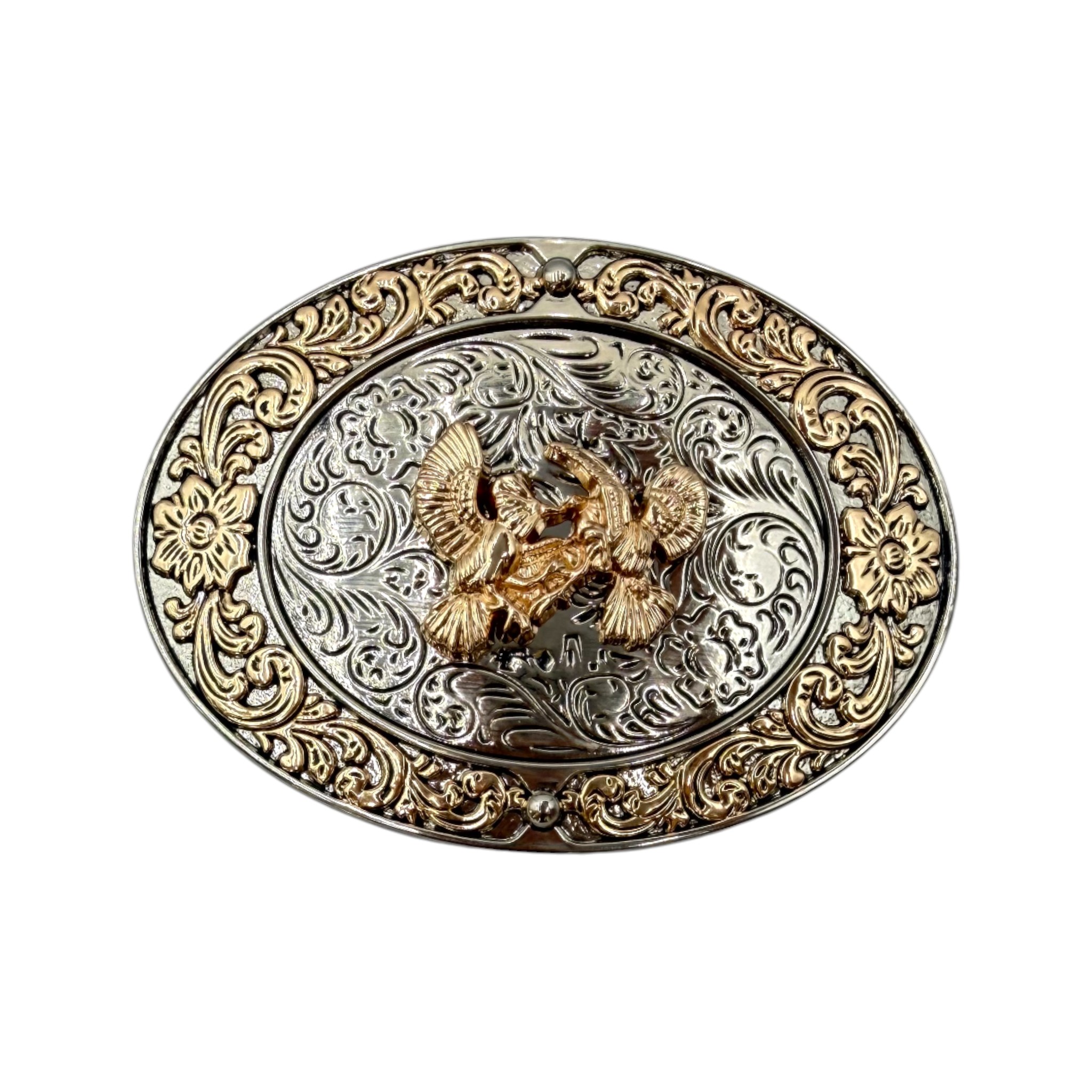 HEBILLA DE ALPACAR MODELO CHAPALA DE GALLOS.