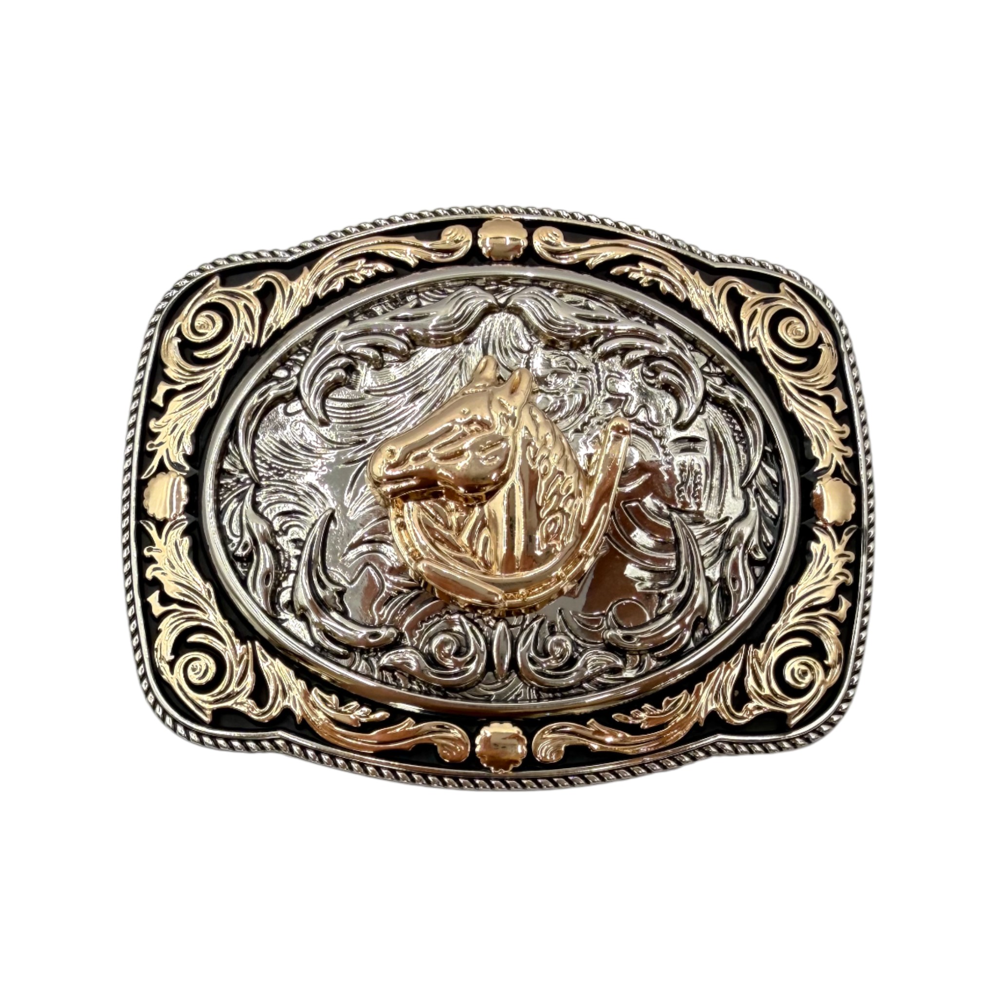 HEBILLA ALPACAR MODELO HERRADURA CON CABALLO.