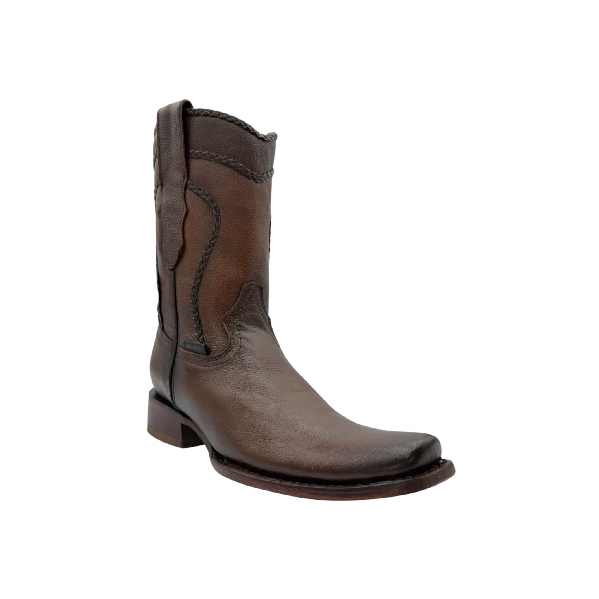 BOTA VAQUERO SM HORMA FRANCO PIEL DE VENADO ORIGINAL TABACO.