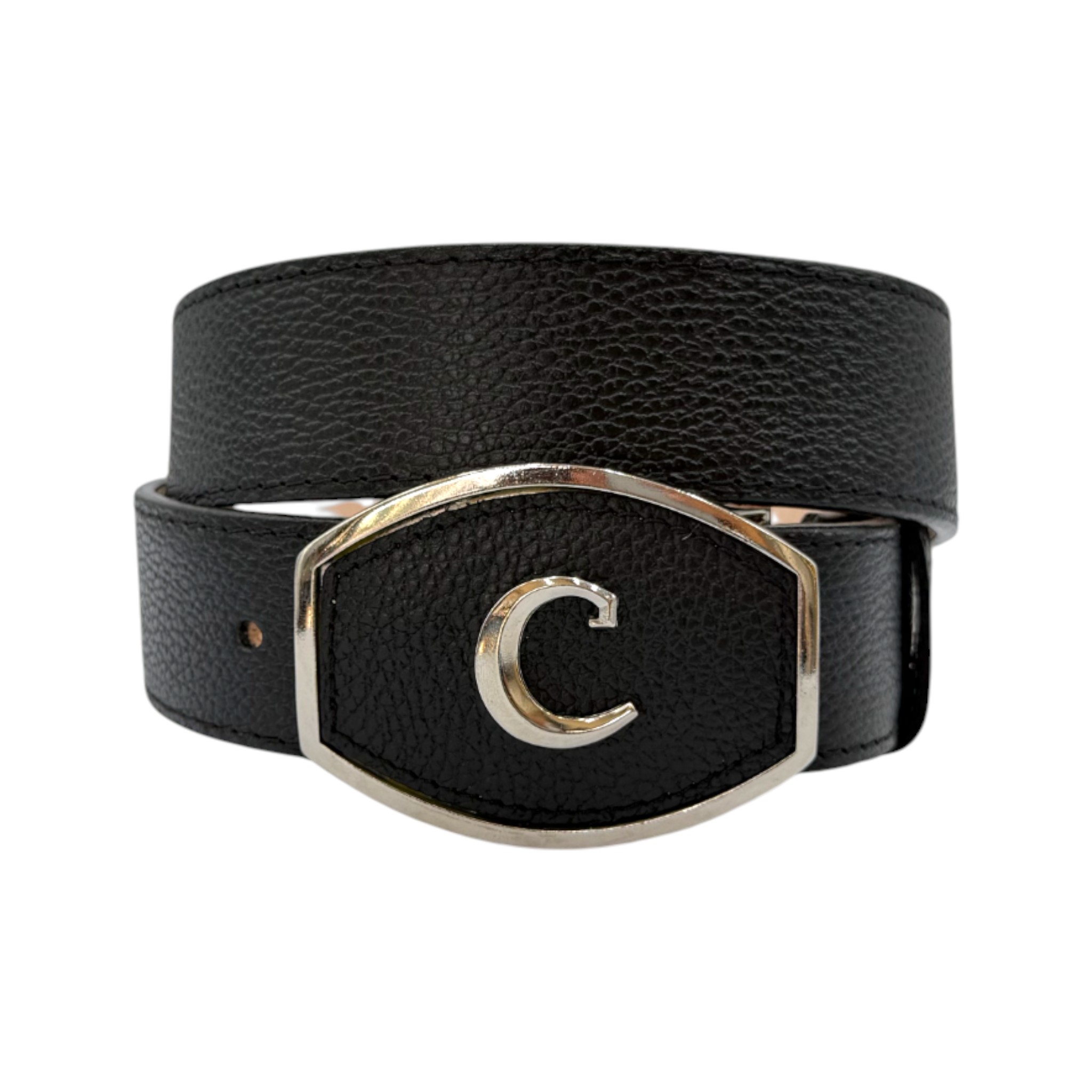 CINTO TIPO CUADRA LISO NEGRO