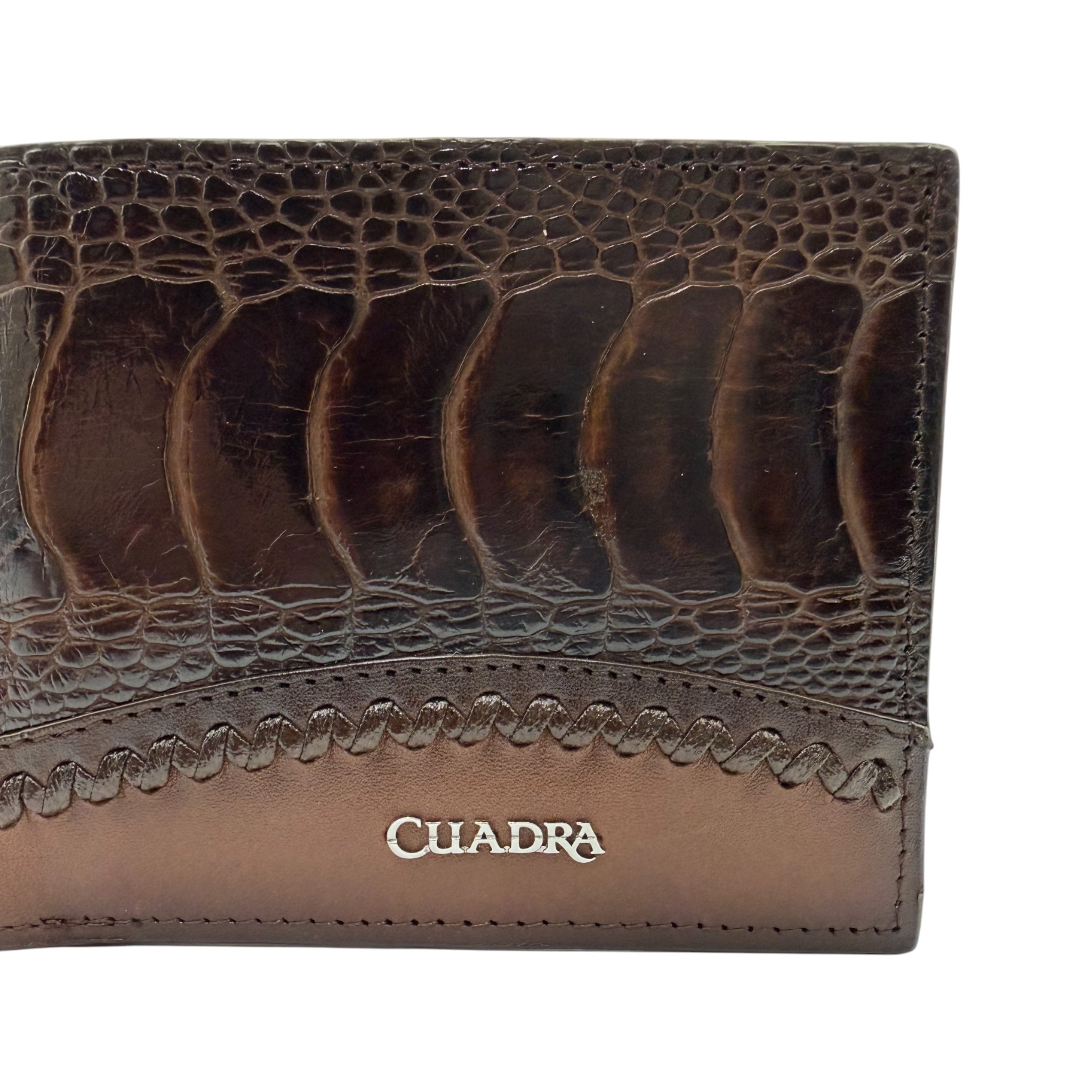 CARTERA EN PIEL GENUINA DE PATA DE AVESTRUZ PARA CABALLERO