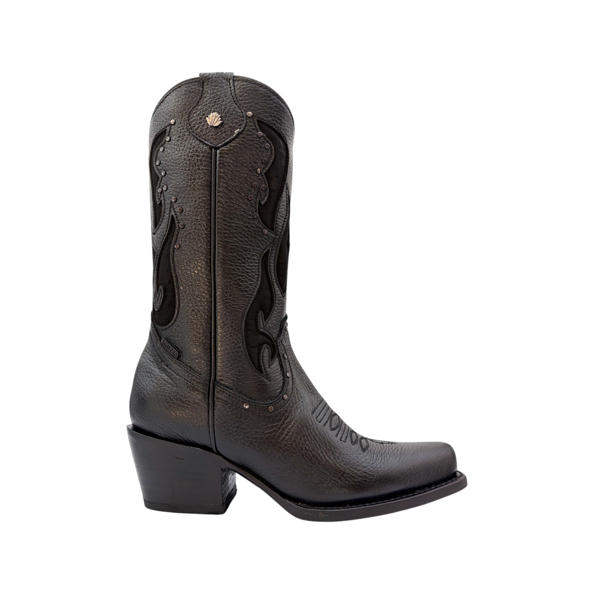 BOTA AGAVERO DE DAMA MODELO ESPAÑOLA E5 COLOR NEGRO.