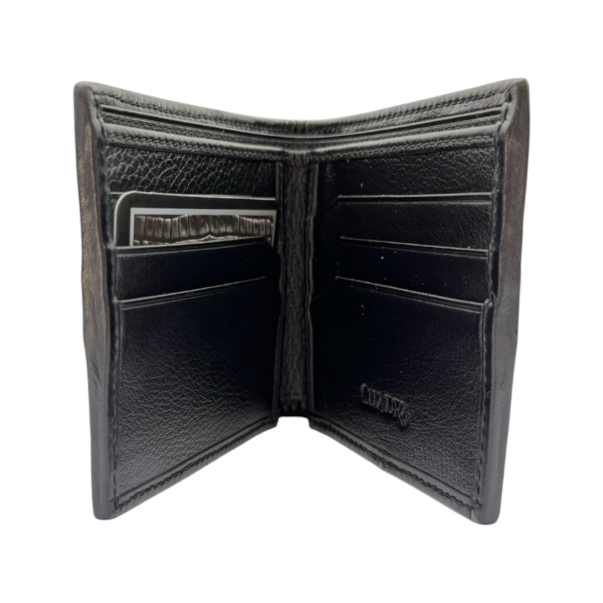 CARTERA CUADRA EN PIEL GENUINA DE MANTARRAYA.