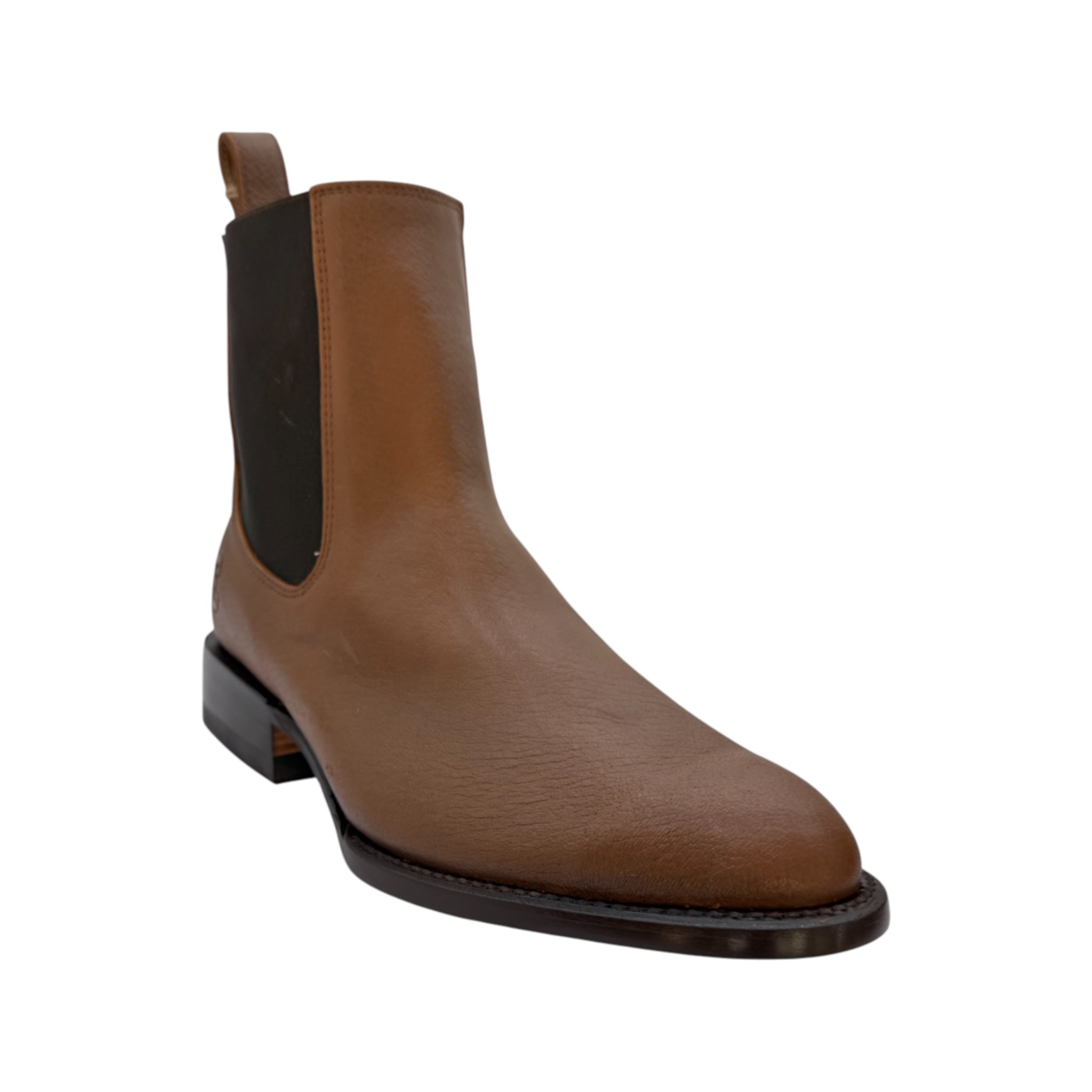 BOTIN MEXICO CHARRO PIEL DE VENADO MIEL SUELA DE CUERO.