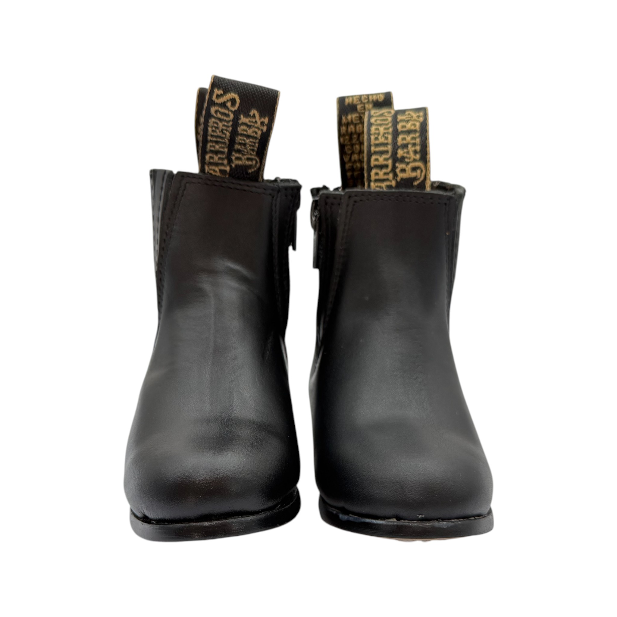 BOTÍN GRM NIÑO EN PIEL COLOR NEGRO.