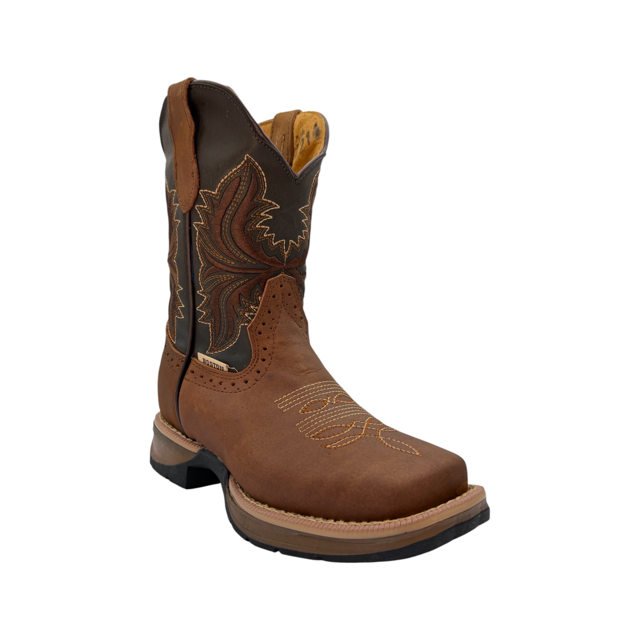 IMG_4589-Photoroom BOTA RODEO NIÑO EN PIEL CAFÉ SUELA POLIURETANO LIGERA.