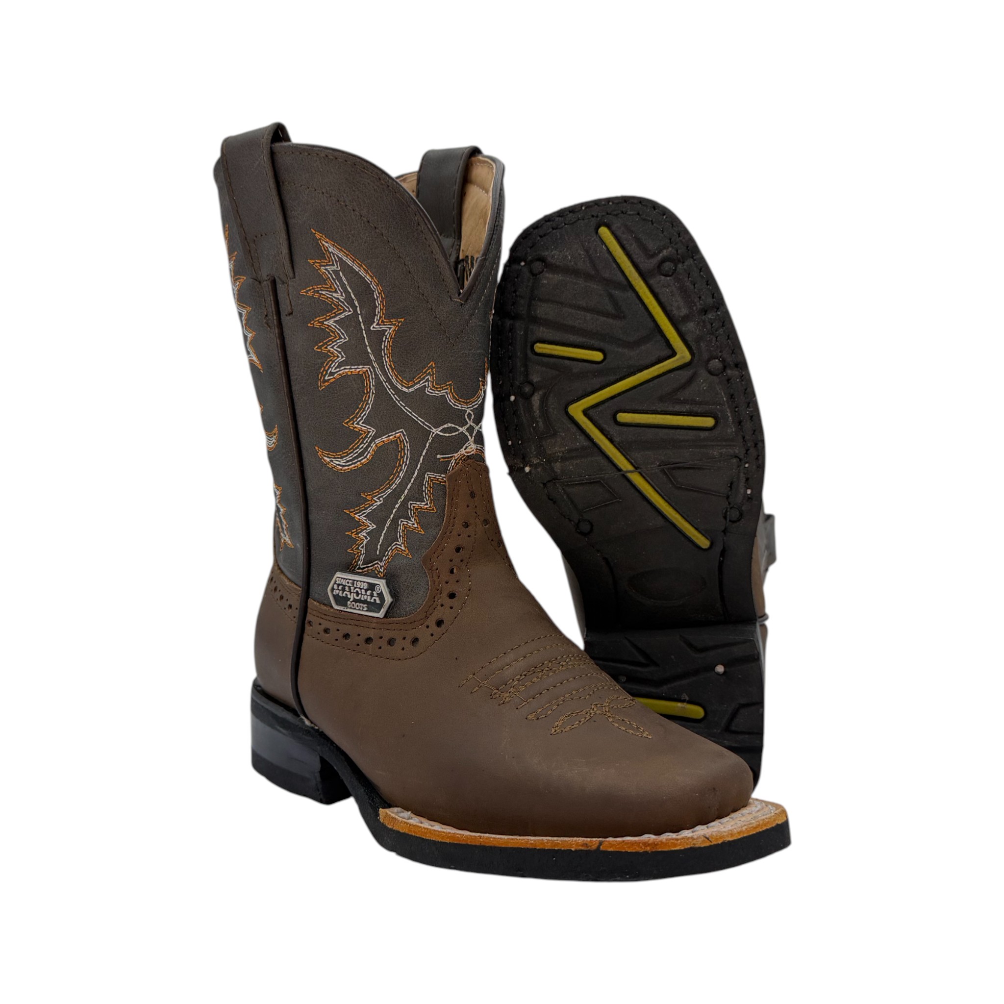 IMG_4592-Photoroom BOTA VAQUERA DE DAMA EN PIEL COLOR CAFÉ OSCURO.