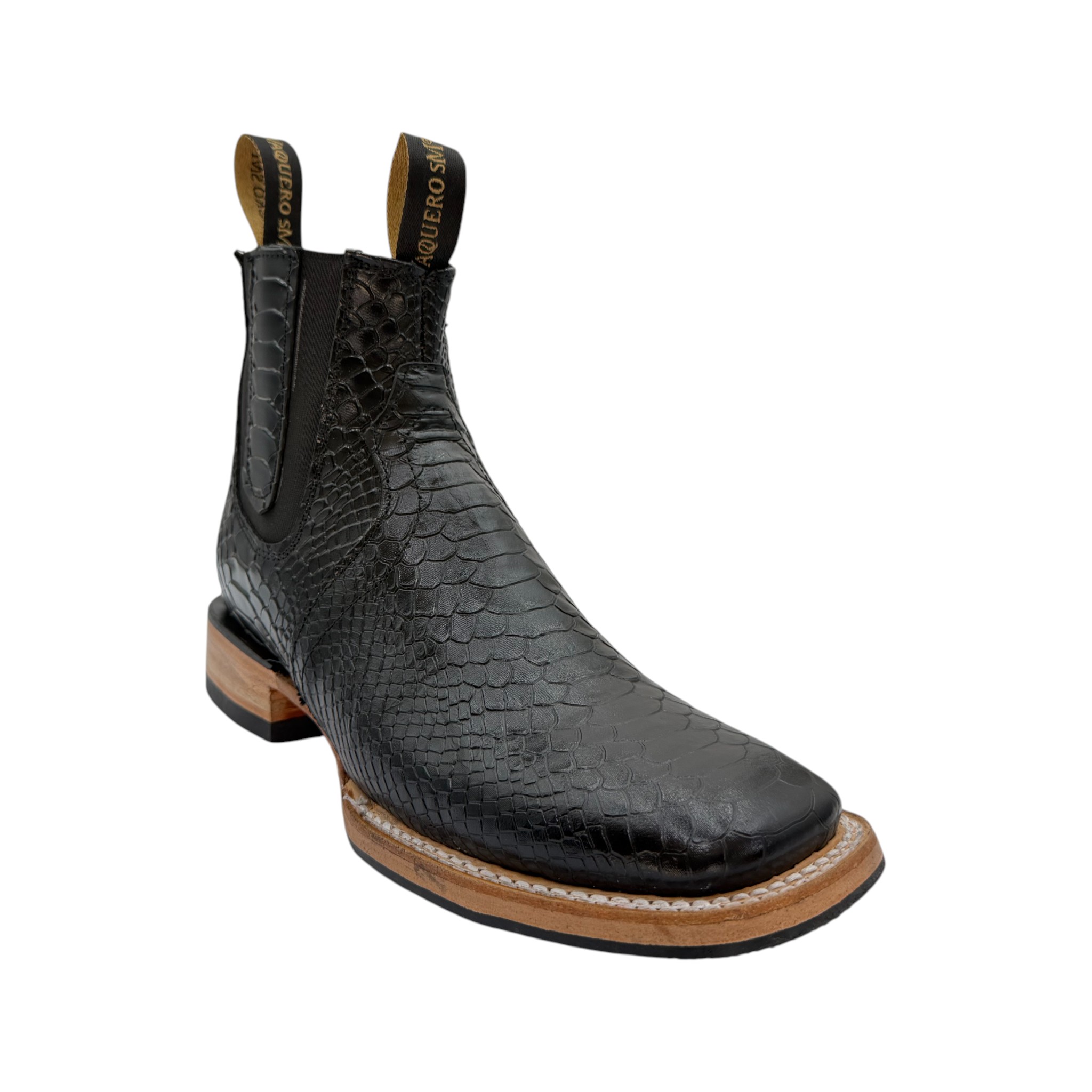 IMG_4605-Photoroom BOTÍN VAQUERO DE HOMBRE VAQUERO SM EN PIEL DE PITÓN COLOR NEGRO