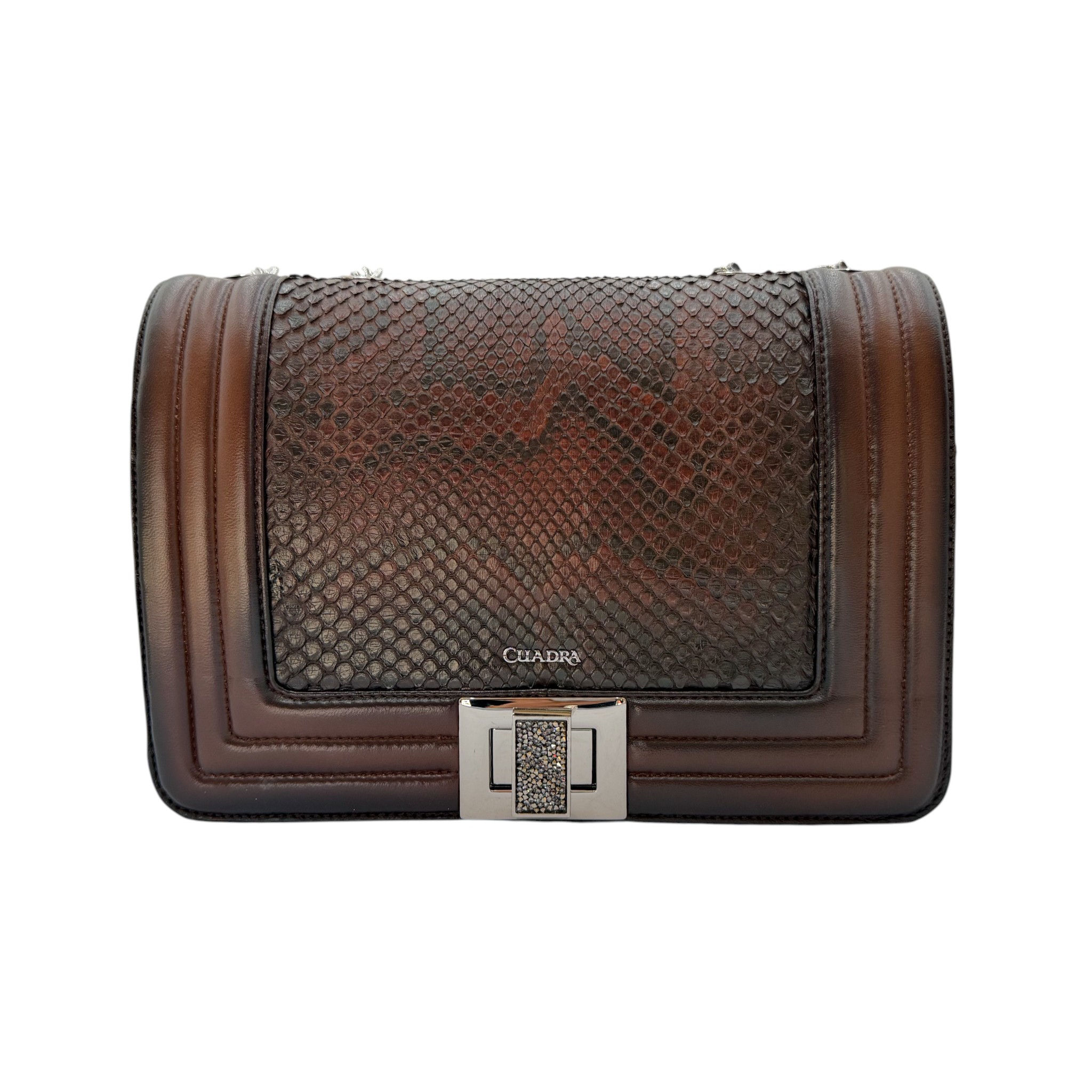 IMG_4639-Photoroom BOLSA CUADRA DE DAMA CUADRADA COLOR CAFÉ EN PIEL GENUINA DE PITÓN