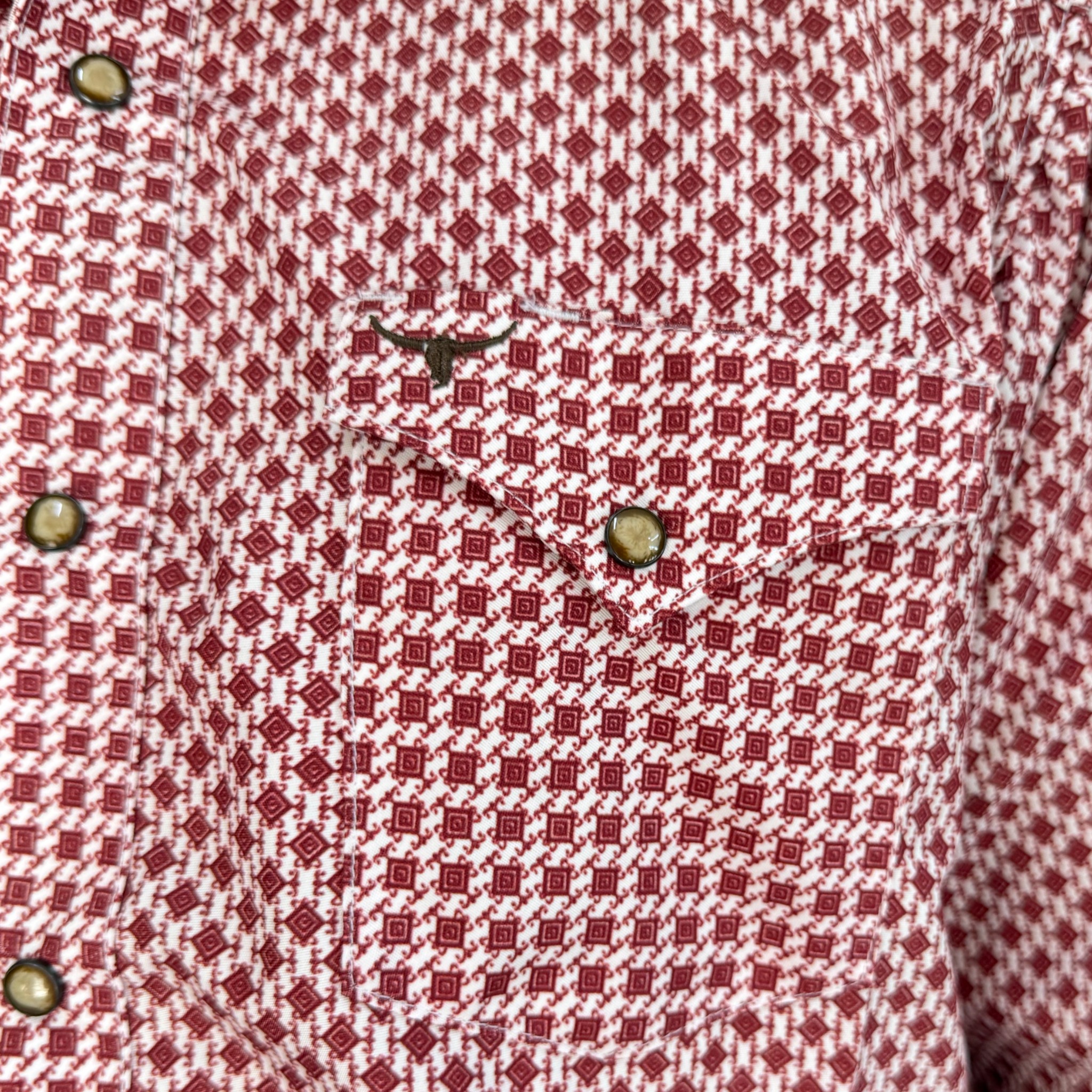 IMG_4653-Photoroom CAMISA RODEO WEST DE CABALLERO ROJA Y BLANCA CON ESTAMPADO DE ROMBO