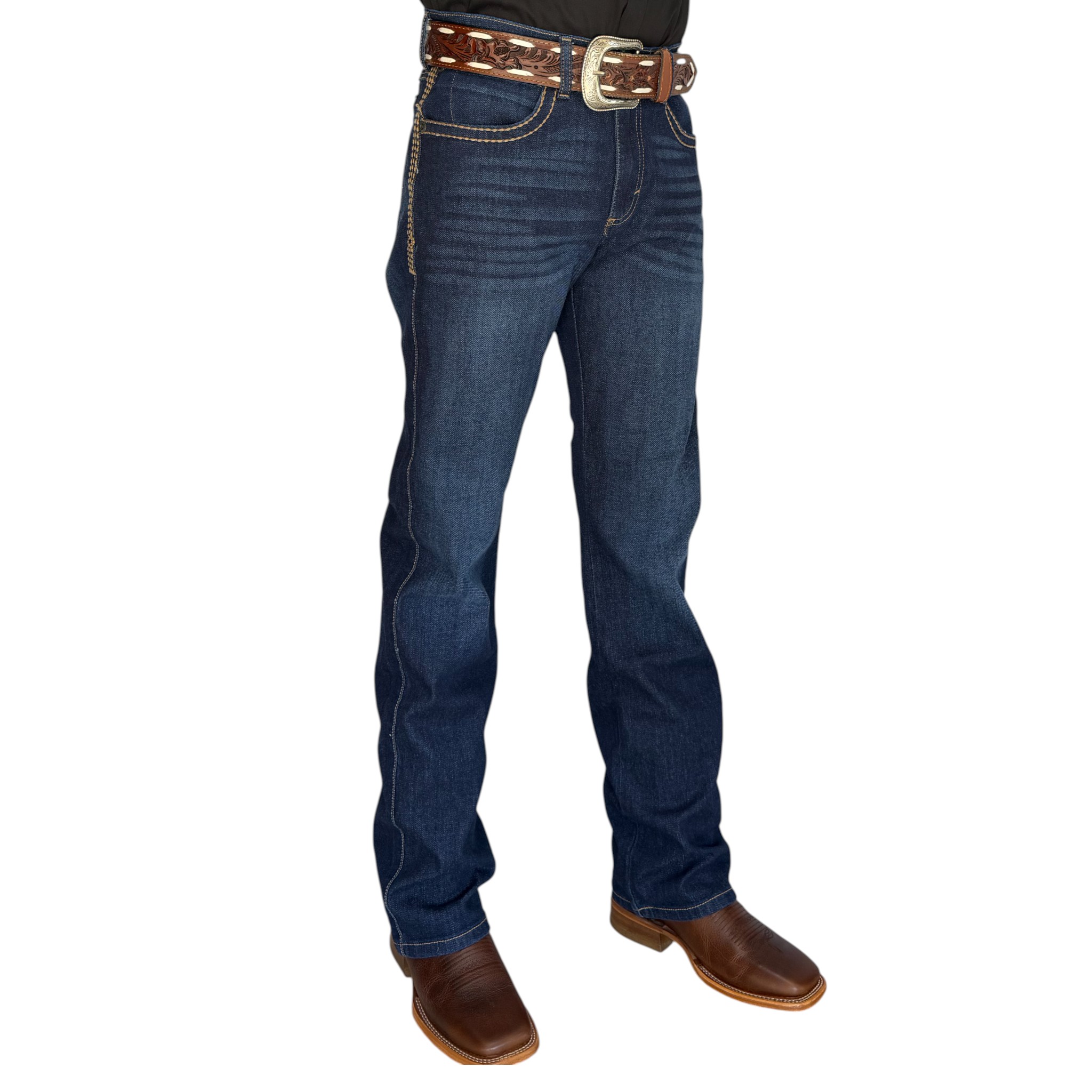 PANTALÓN DE MEZCLILLA WRANGLER SLIM FIT AZUL OSCURO