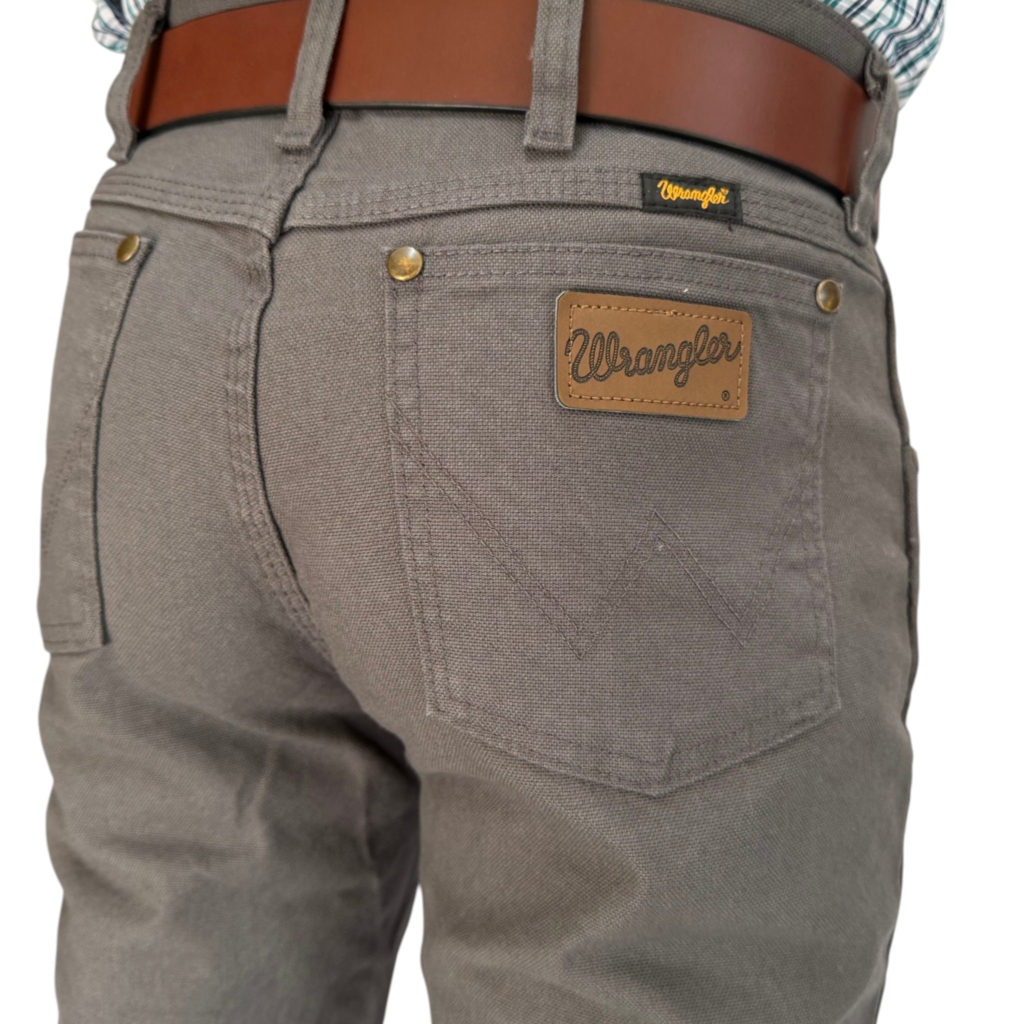 PANTALÓN WRANGLER CABALLERO GRIS ESTILO VESTIR EN DENIM