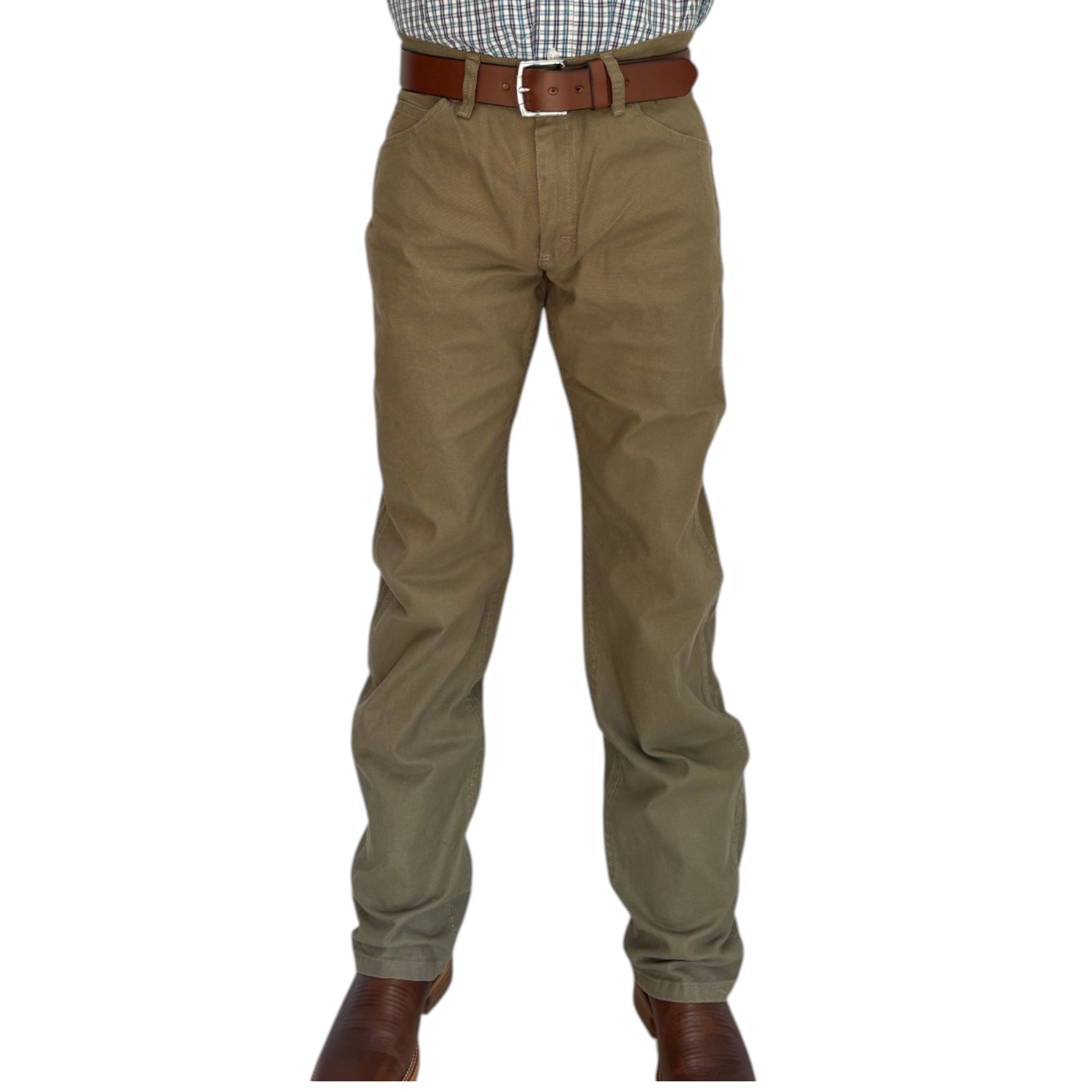 IMG_4689-Photoroom PANTALÓN WRANGLER CABALLERO OLIVO ESTILO VESTIR EN DENIM