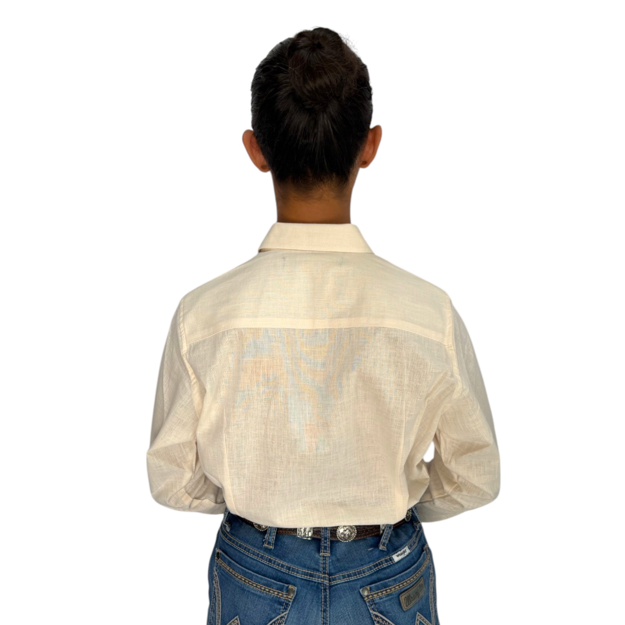 CAMISA WRANGLER DAMA BEIGE LISA ESTILO VAQUERO