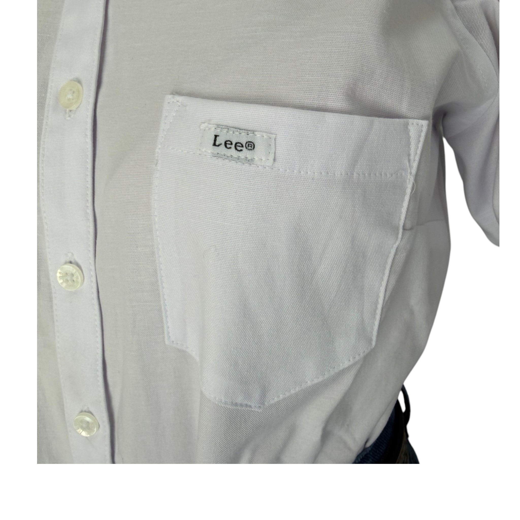 CAMISA LEE DAMA BLANCA LISA CLÁSICA