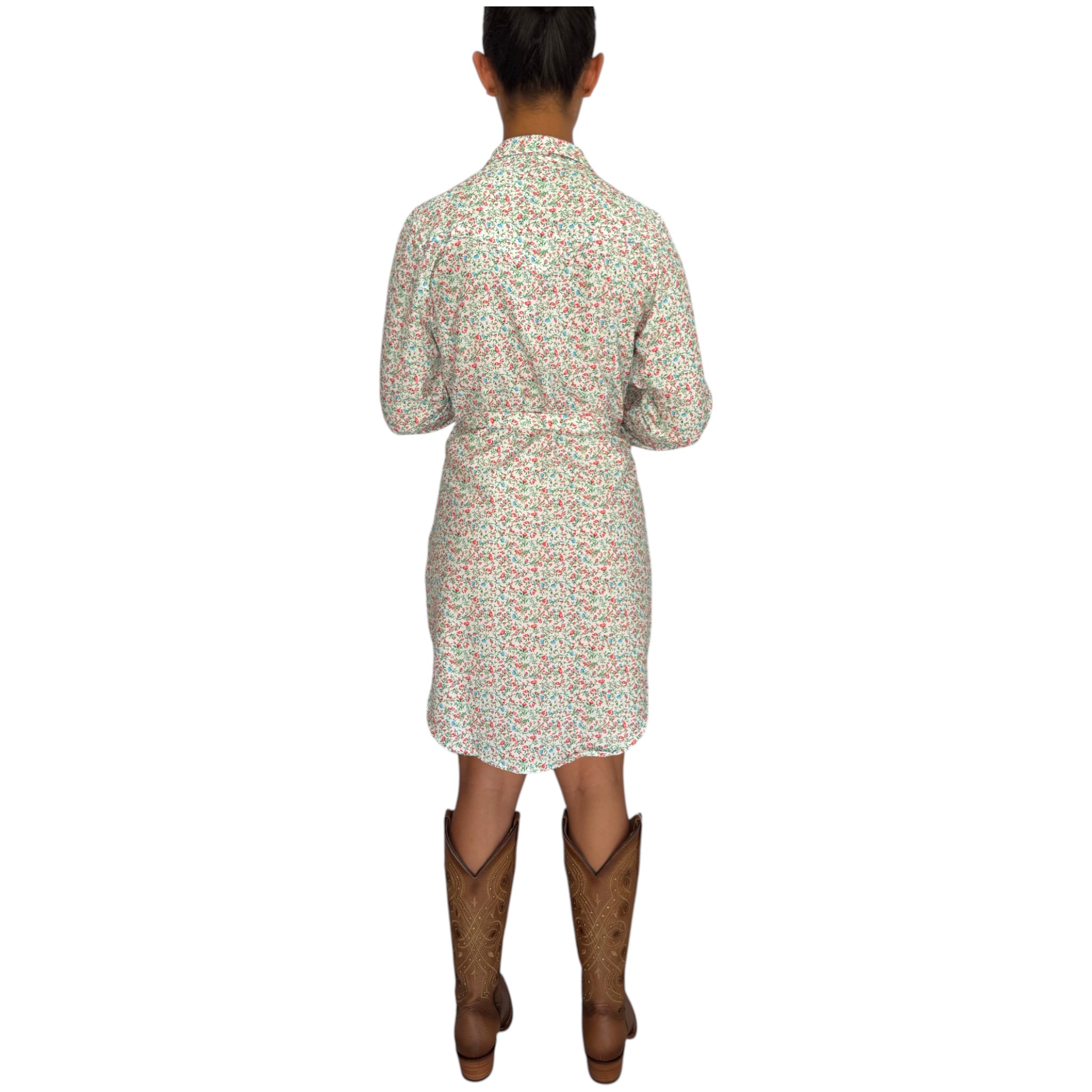 VESTIDO WRANGLER DAMA ESTAMPADO FLORAL ESTILO VAQUERO