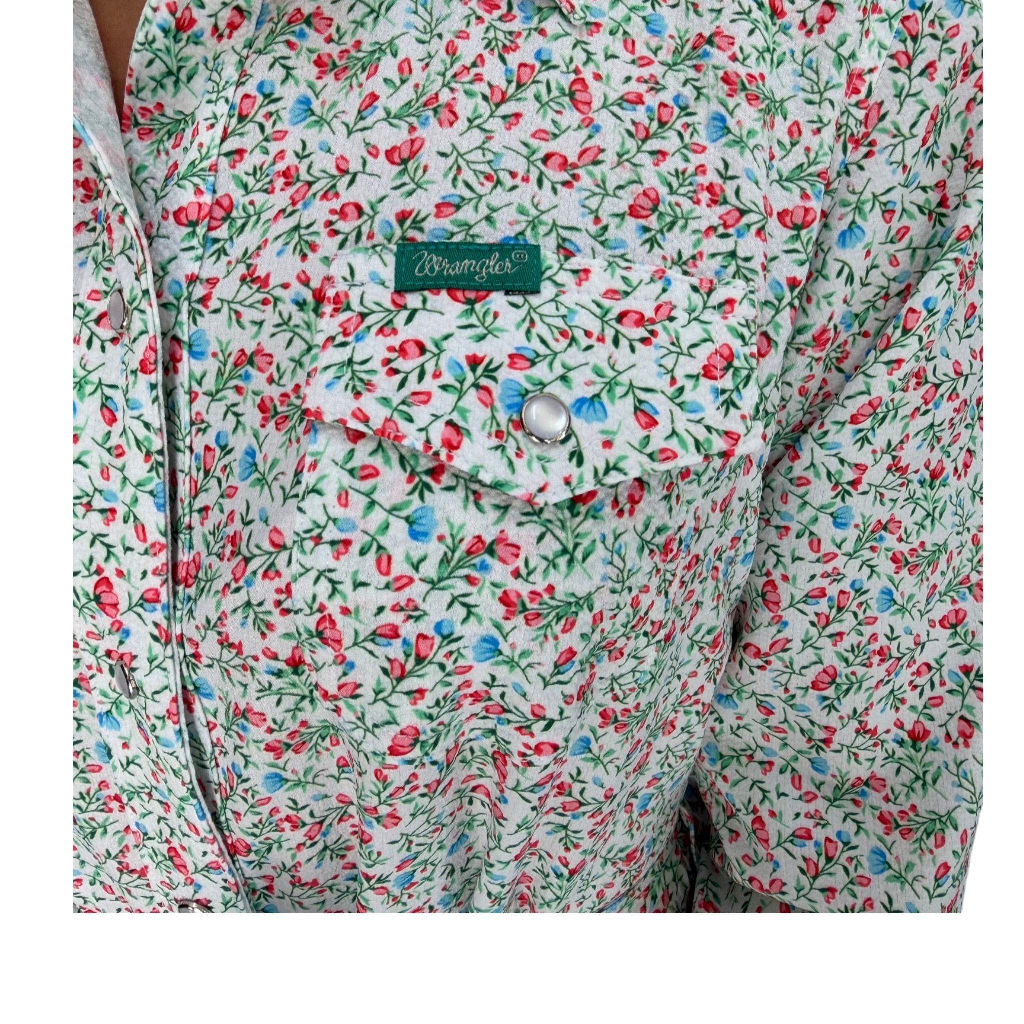 VESTIDO WRANGLER DAMA ESTAMPADO FLORAL ESTILO VAQUERO