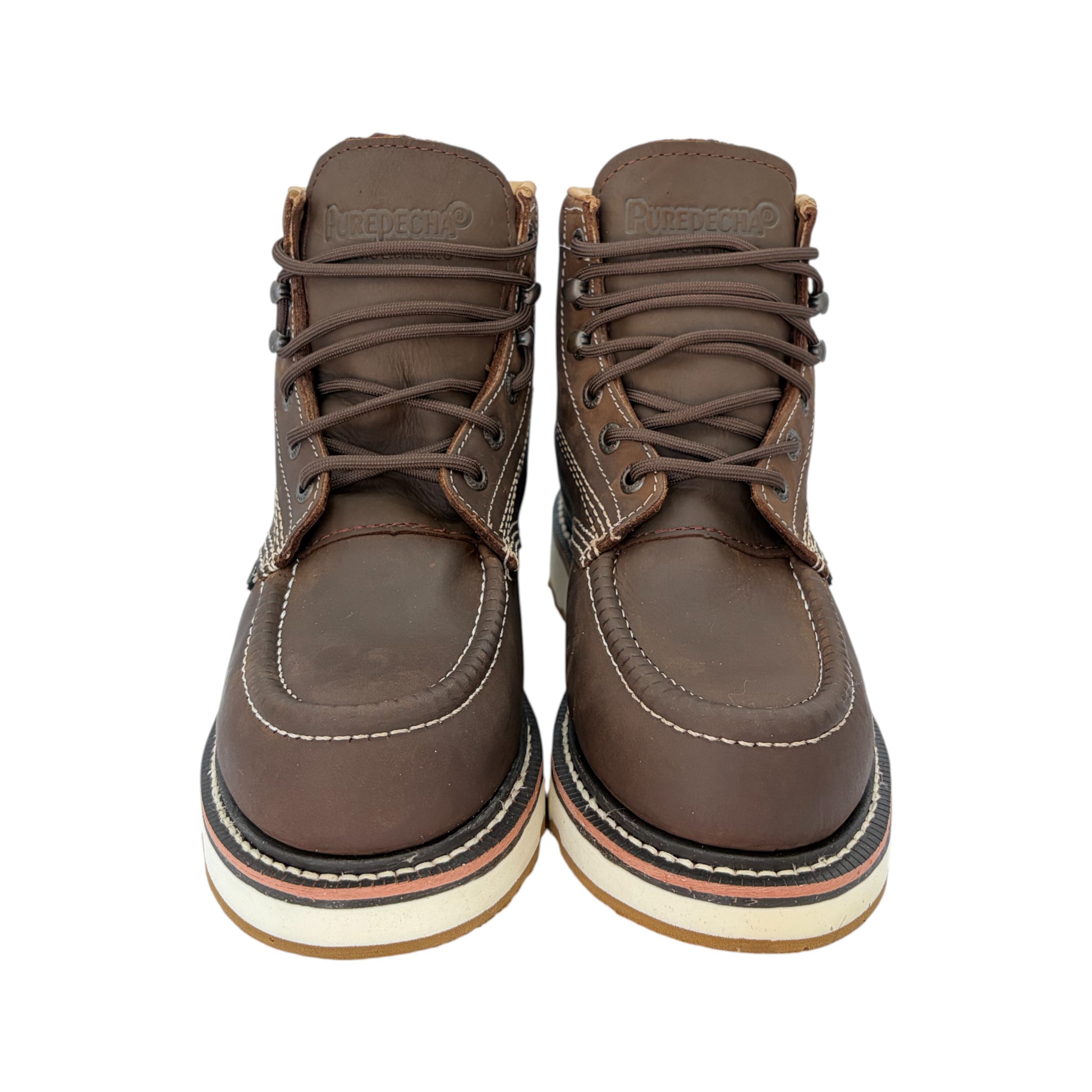 BOTA PUREPECHA TRABAJO AGUJETA SUELA DOBLE DENSIDAD.