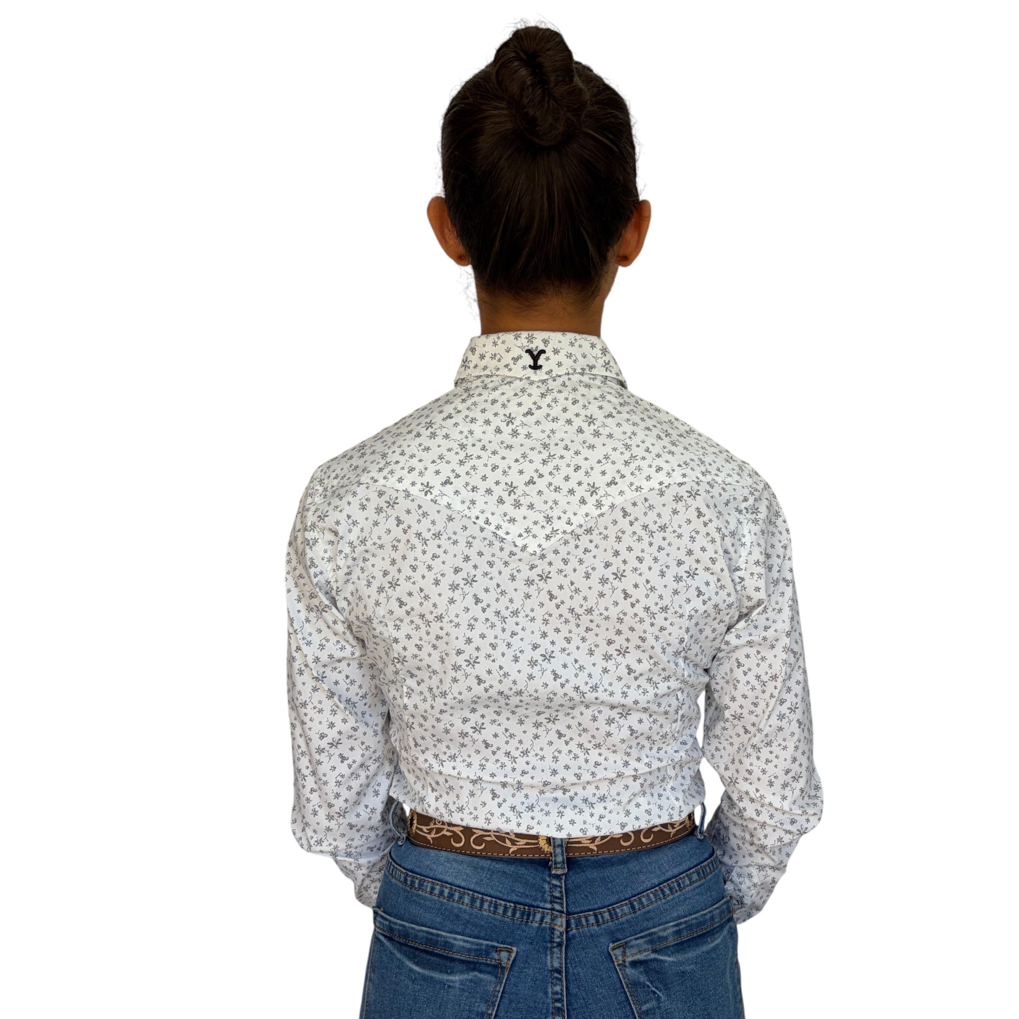 CAMISA DAMA YELLOWSTONE MODELO PRINT BLANCO.