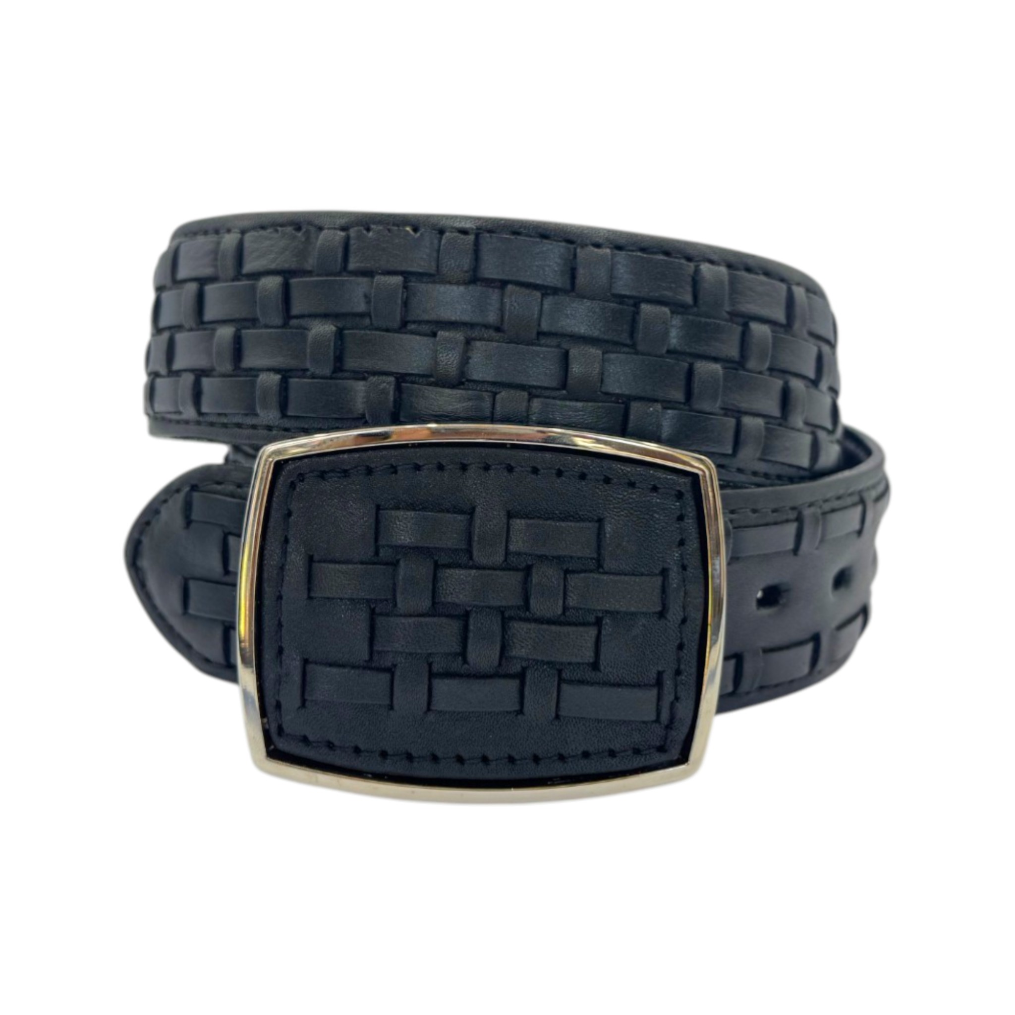 CINTO DE ADULTO TEJIDO DE PETATILLO COLOR NEGRO.