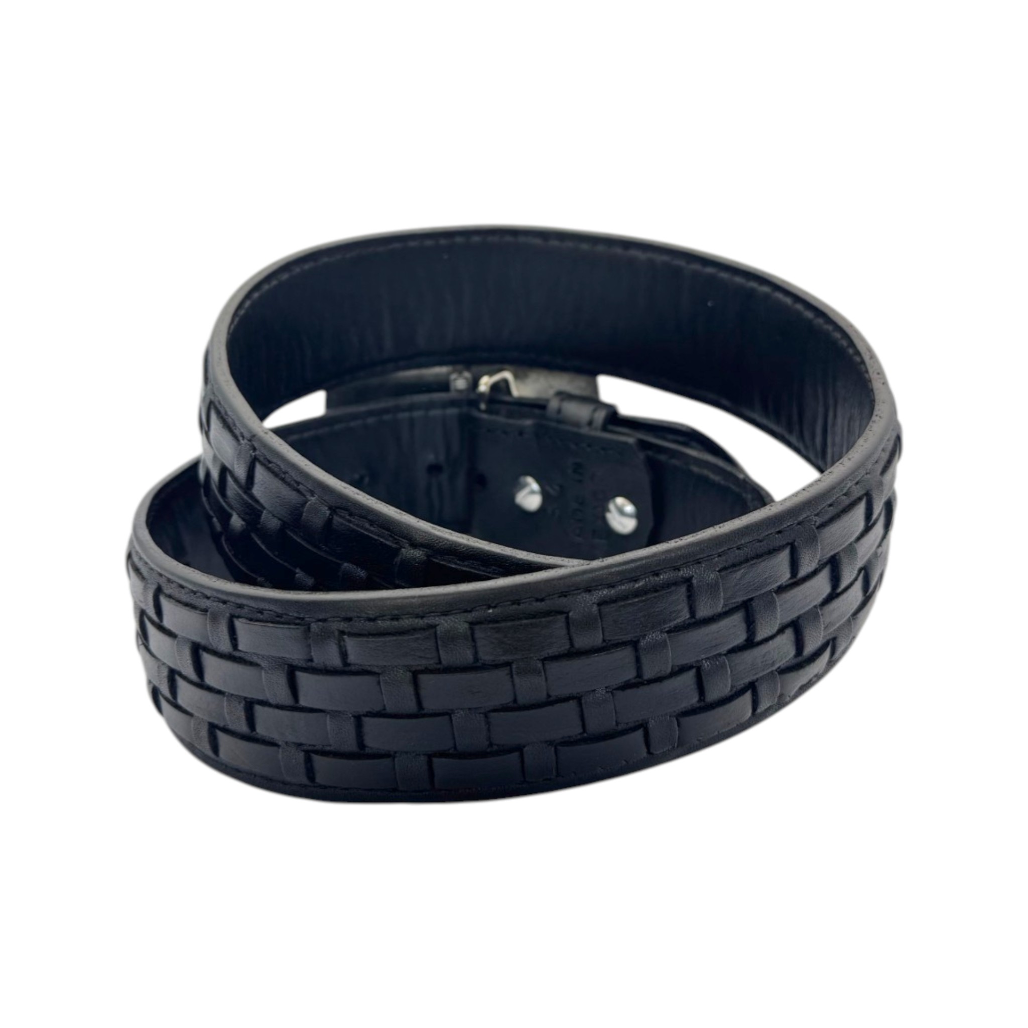 CINTO DE ADULTO TEJIDO DE PETATILLO COLOR NEGRO.