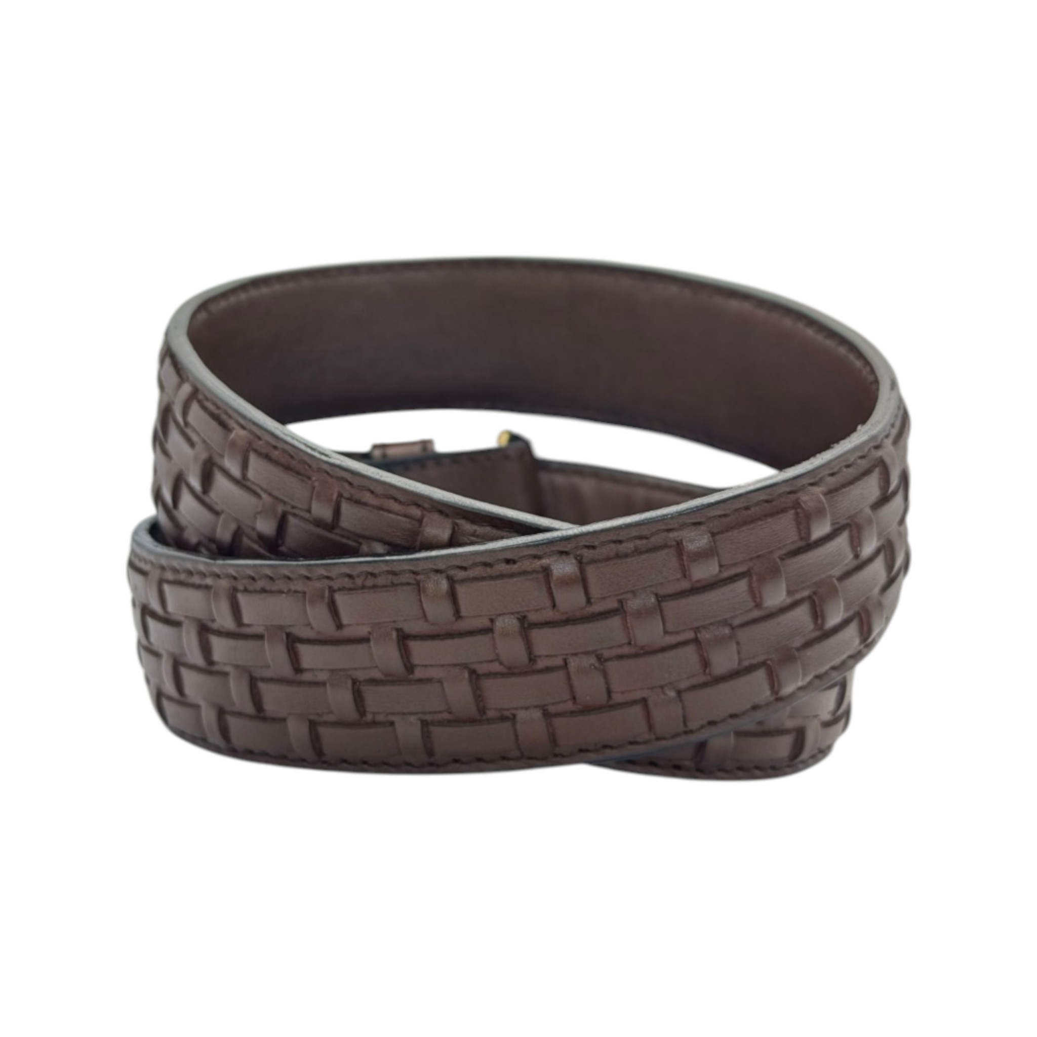 CINTO DE ADULTO TEJIDO DE PETATILLO COLOR CAFÉ.