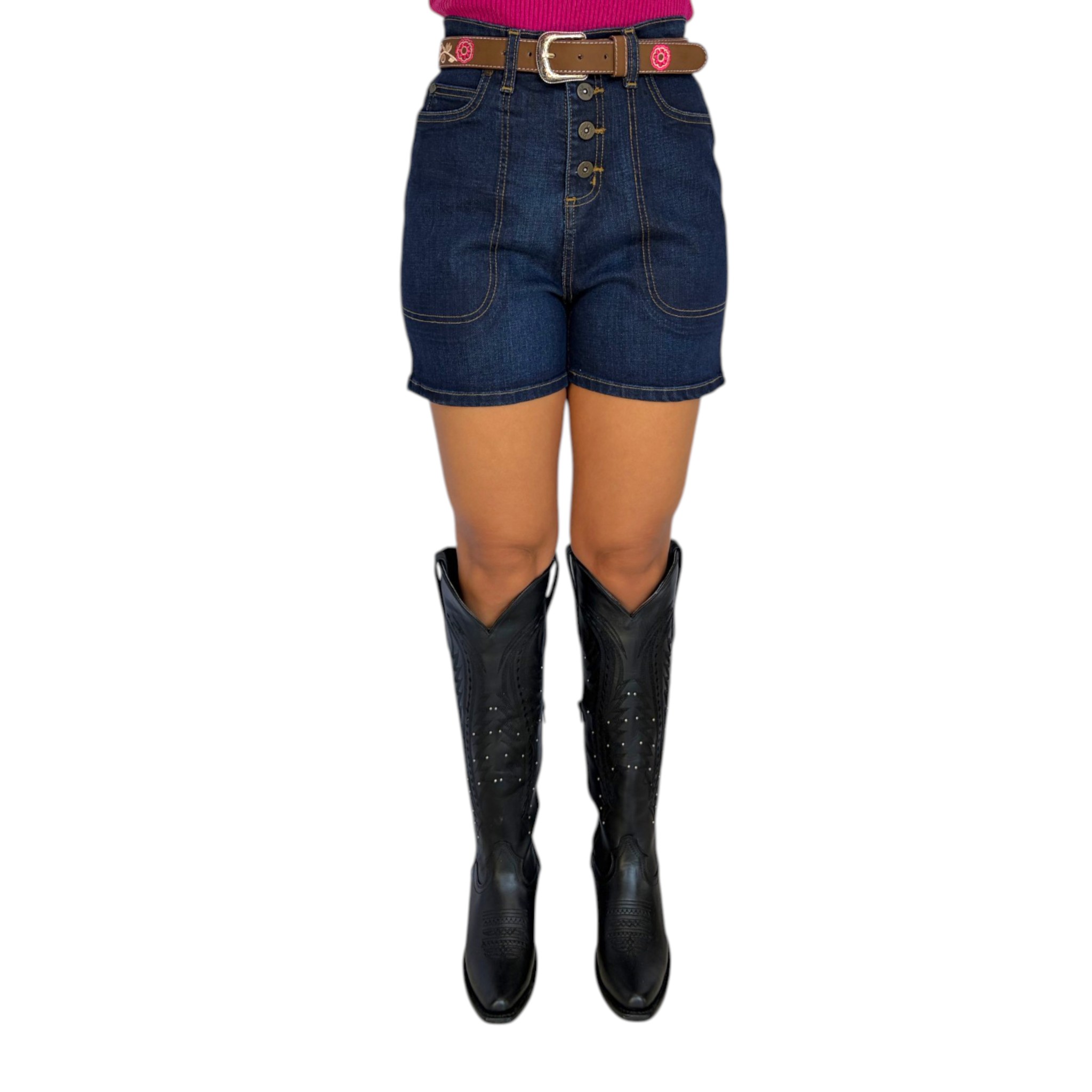 SHORT LEE PARA DAMA MEZCLILLA.