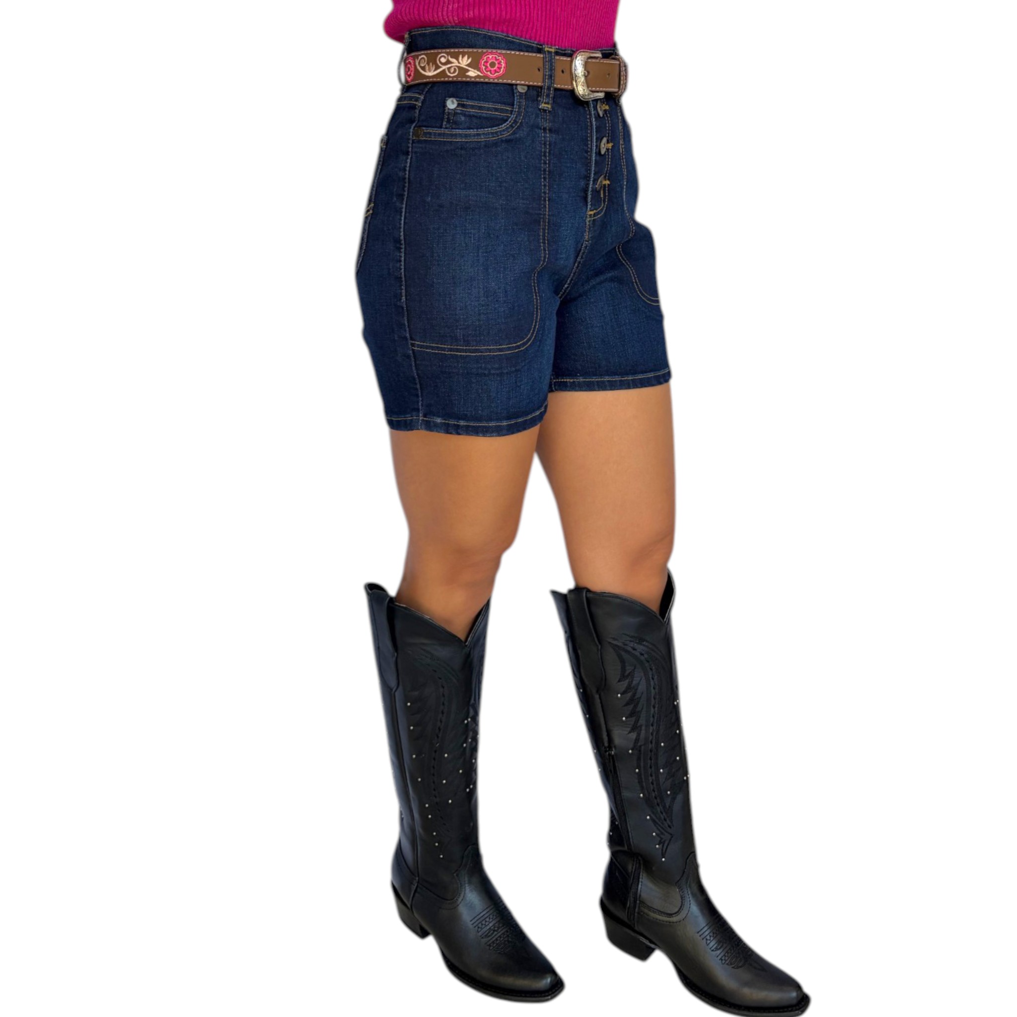 SHORT LEE PARA DAMA MEZCLILLA.