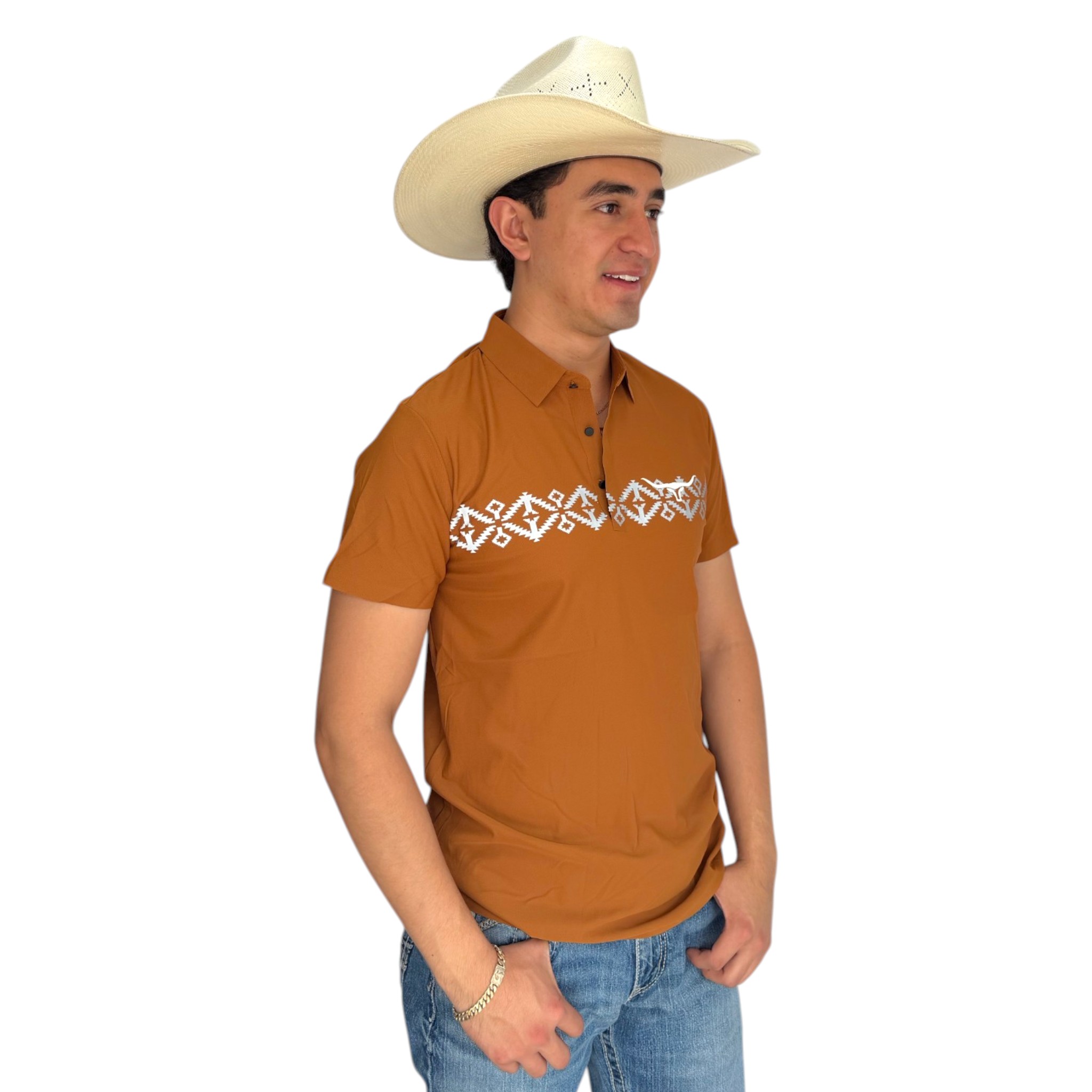 PLAYERA REPLICADOS MIEL MANGA CORTA MODELO CHECOTAH.