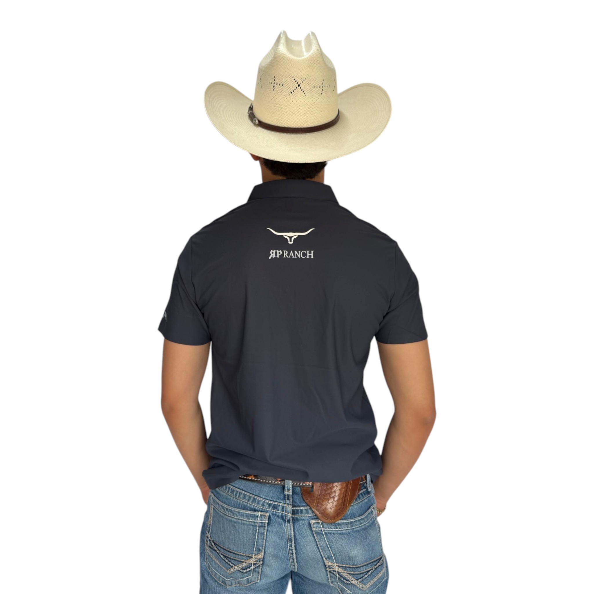 PLAYERA REPLICADOS GRIS MANGA CORTA MODELO CHECOTAH.