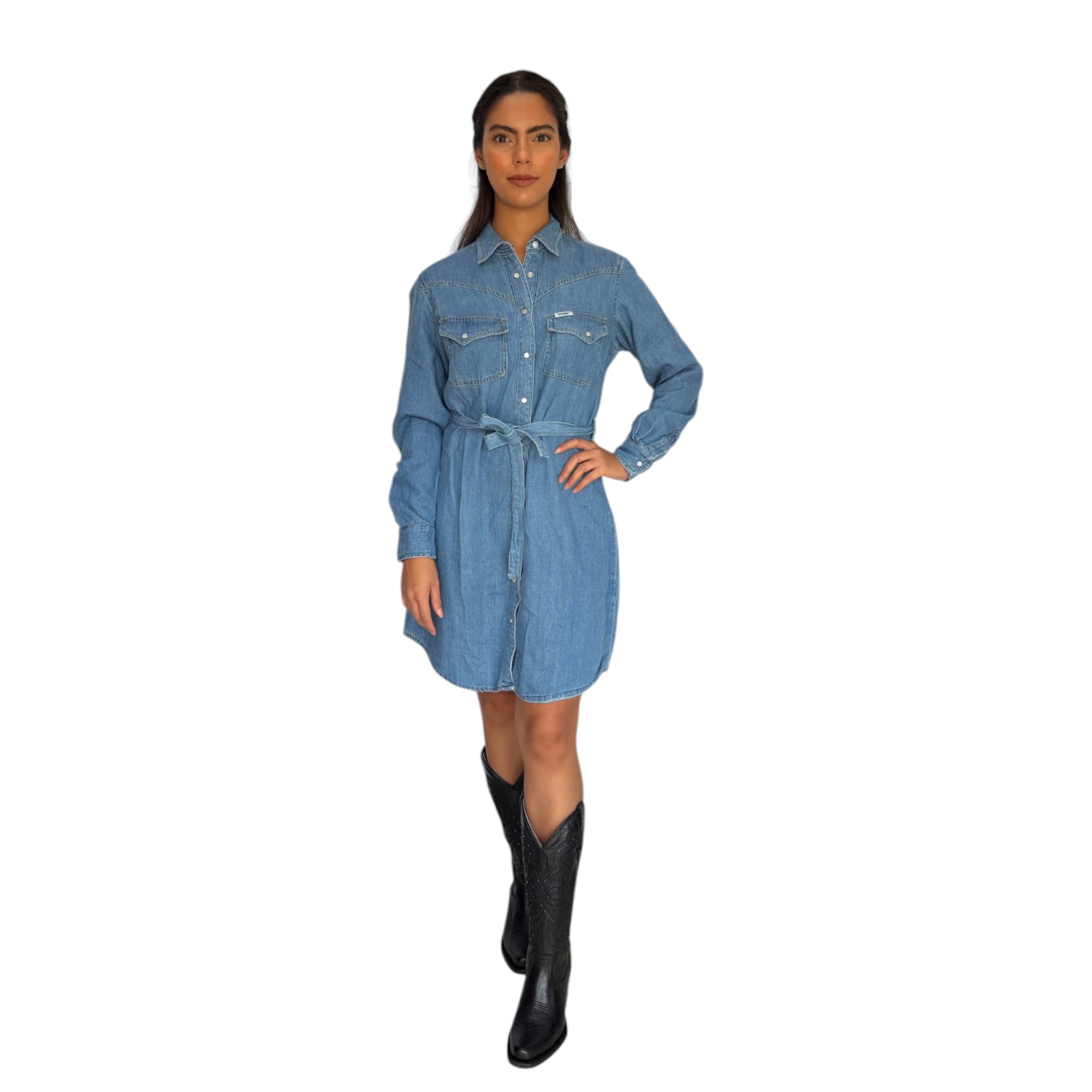 VESTIDO WRANGLER DAMA MEZCLILLA MODELO 2102.