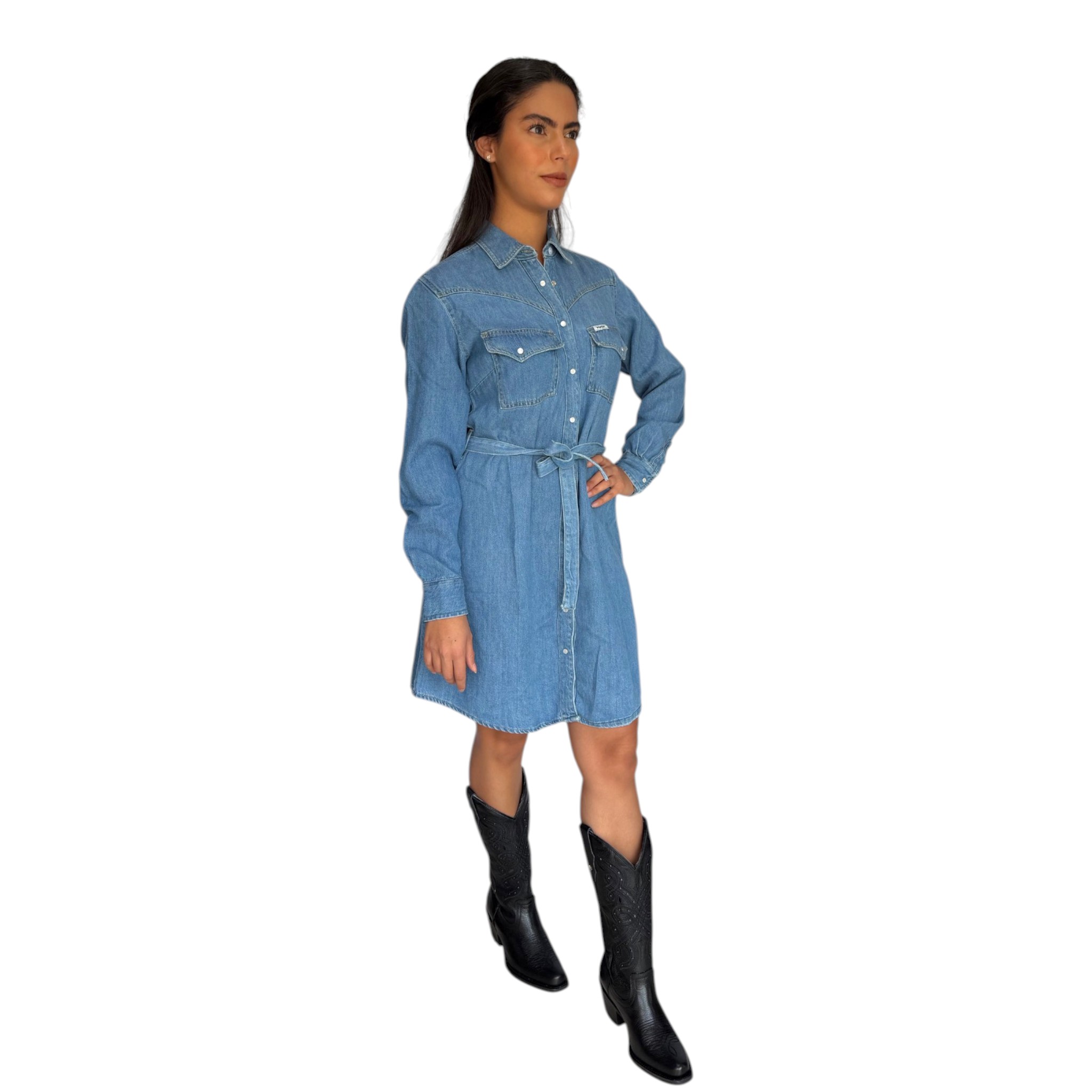 VESTIDO WRANGLER DAMA MEZCLILLA MODELO 2102.