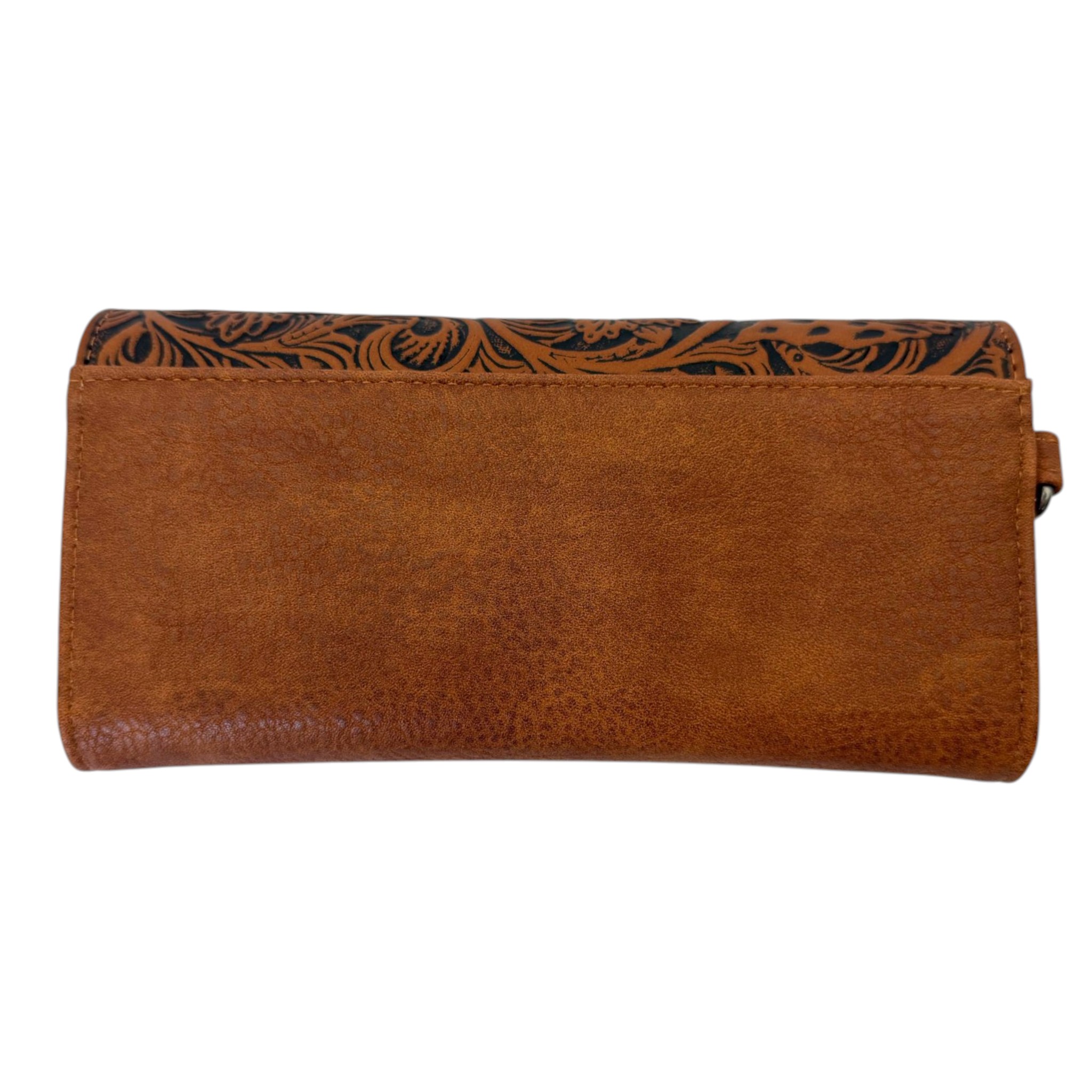 CARTERA WRANGLER DAMA GRABADO FLORES COLOR SHEDRON.