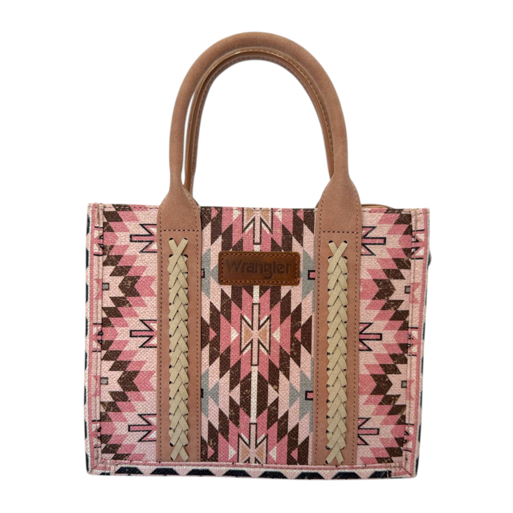 BOLSA WRANGLER DAMA MODELO CHECOTAH ROSA  8120 BR.