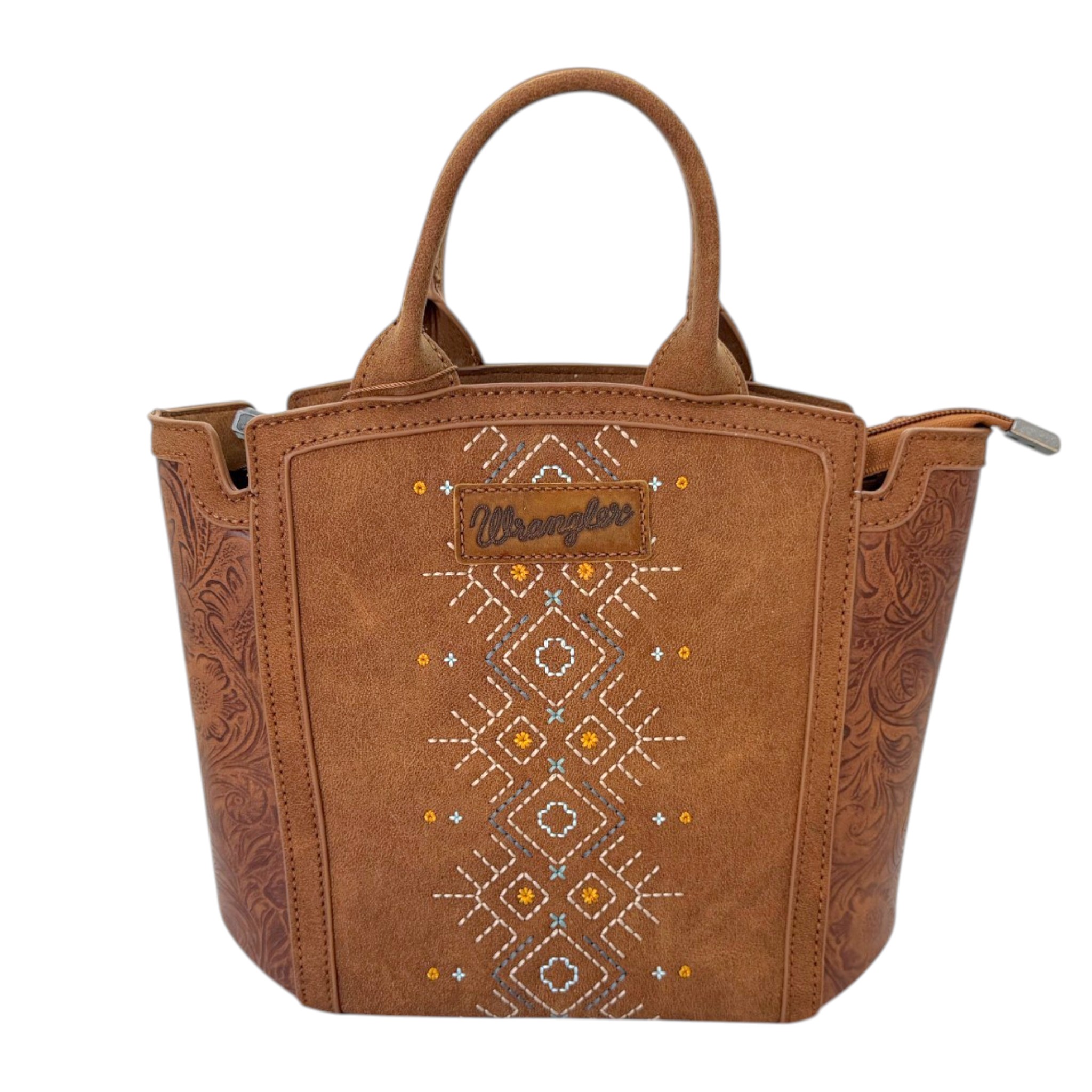 BOLSA WRANGLER DAMA MODELO GAMUZA BORDADO 8014 BR.