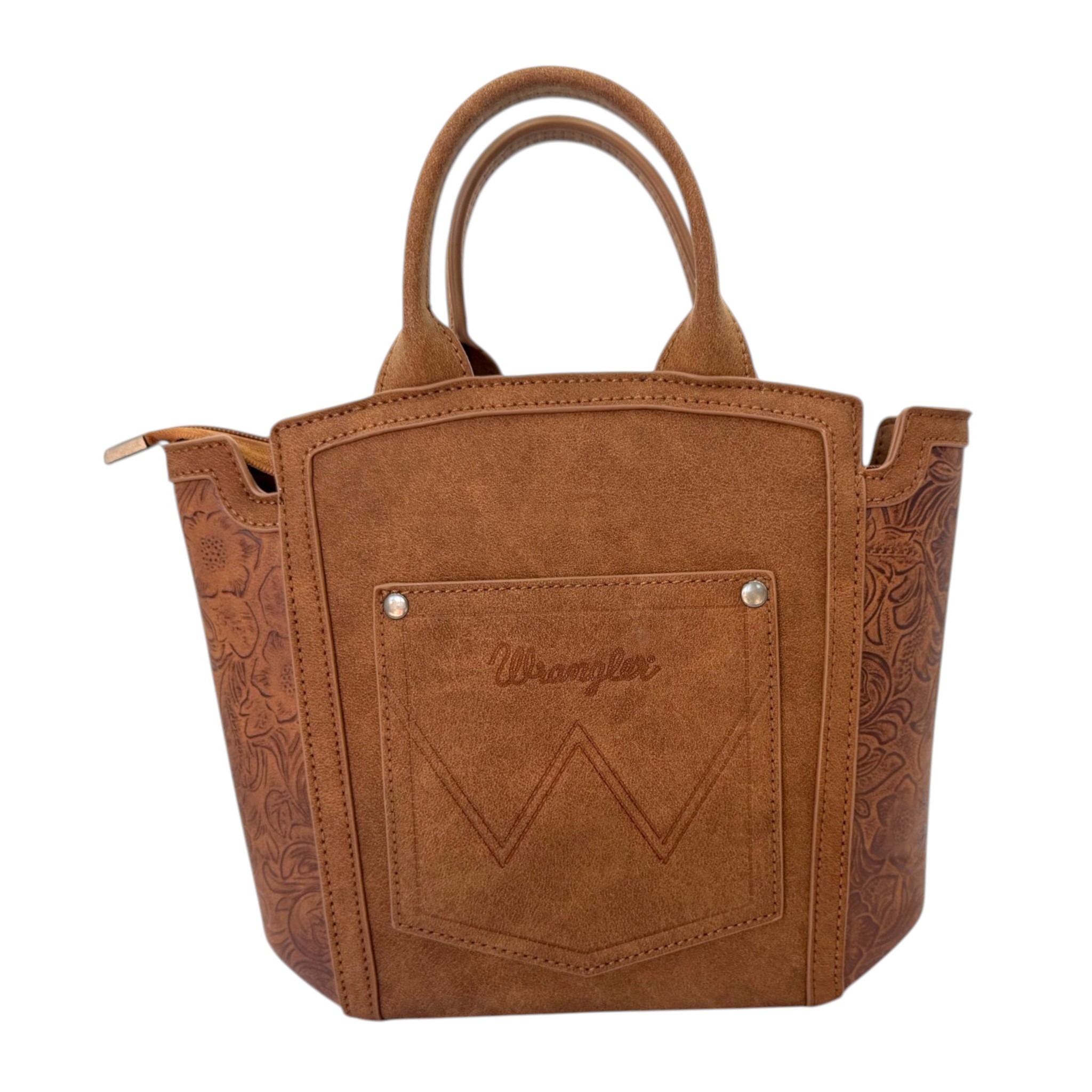 BOLSA WRANGLER DAMA MODELO GAMUZA BORDADO 8014 BR.