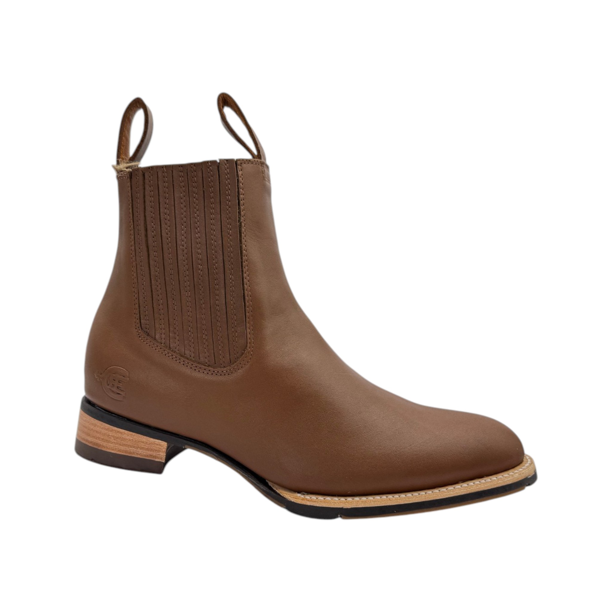 BOTIN MEXICO CHARRO ATANADO TABACO SUELA JUMPER.