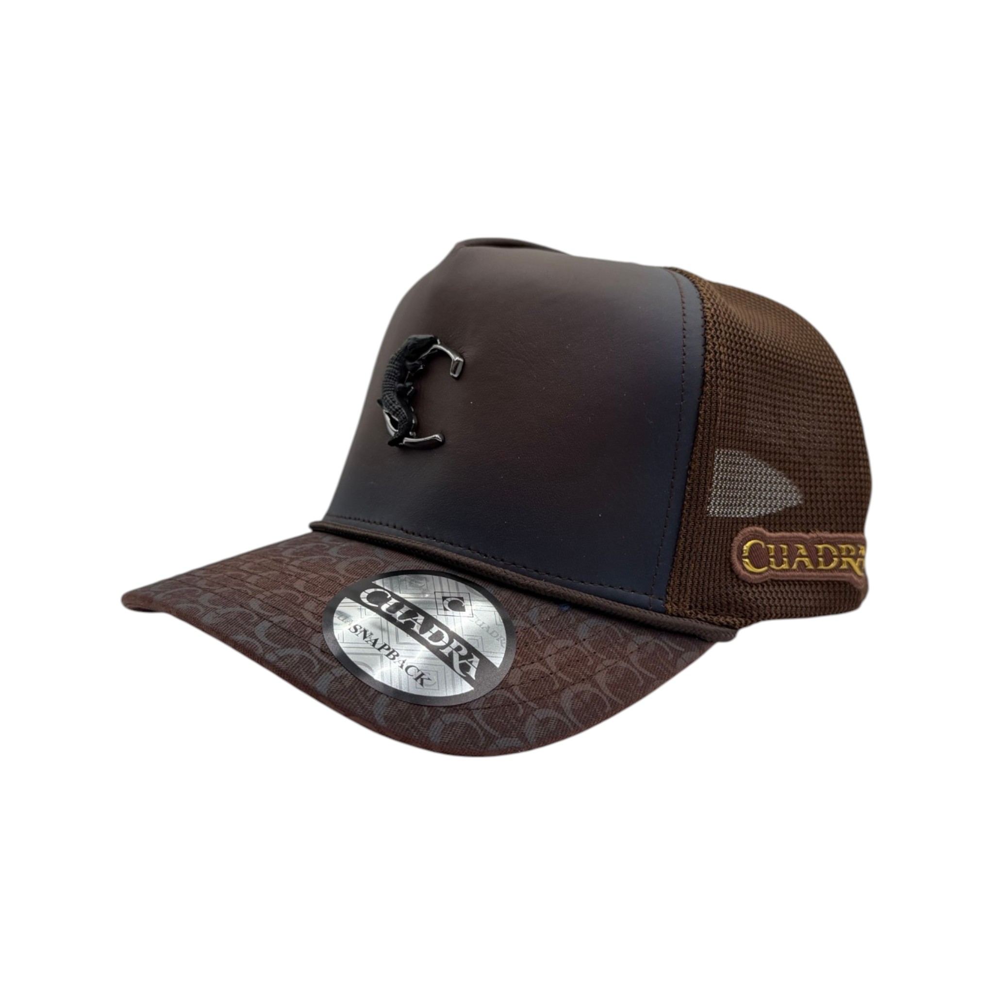 IMG_7008-Photoroom GORRA CUADRA EN COLOR CAFÉ DISEÑO DE ALIGATOR.