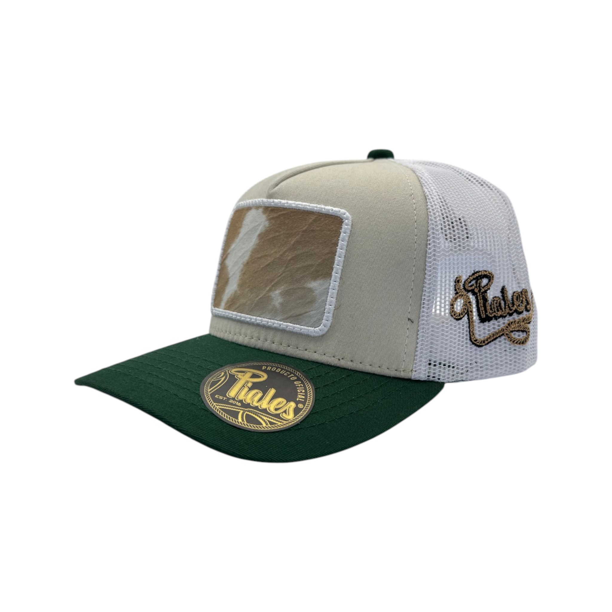 GORRA PIALES LINEA PRO FIERRO HUESO/BOTELLA/BLANCO.