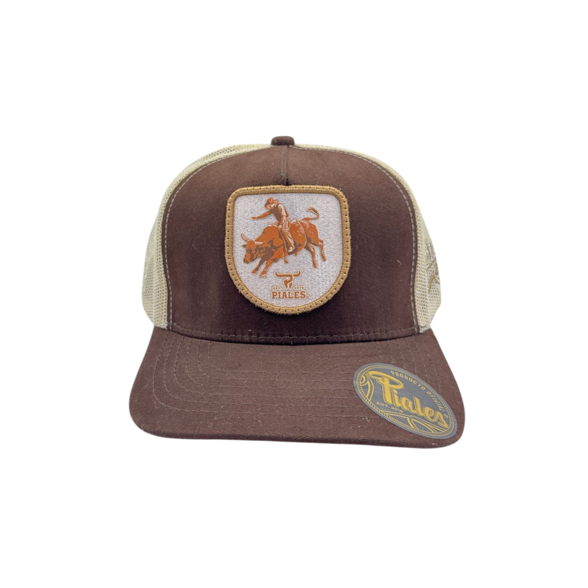 GORRA PIALES LINEA PRO RODEO TORO CAFE.