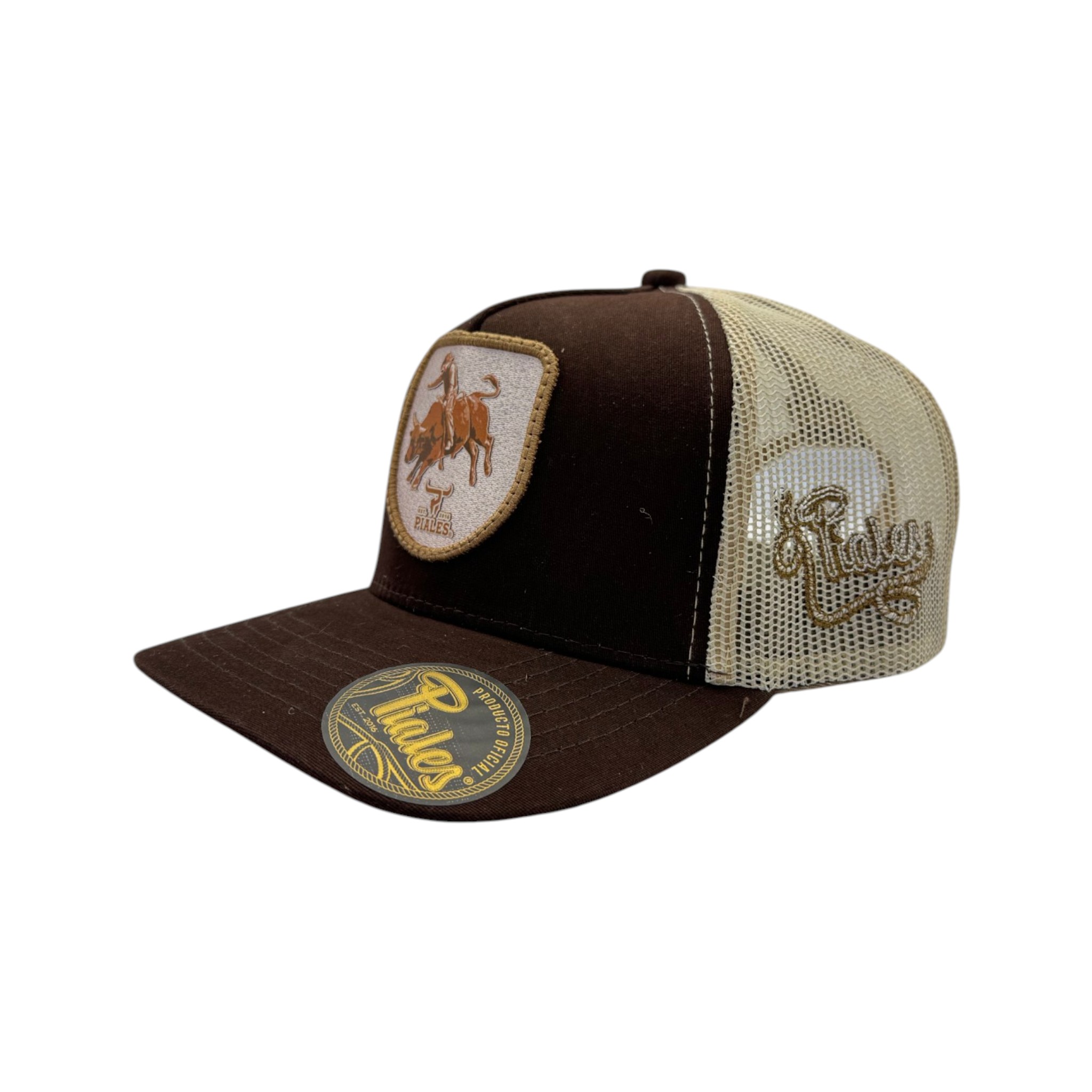 GORRA PIALES LINEA PRO RODEO TORO CAFE.