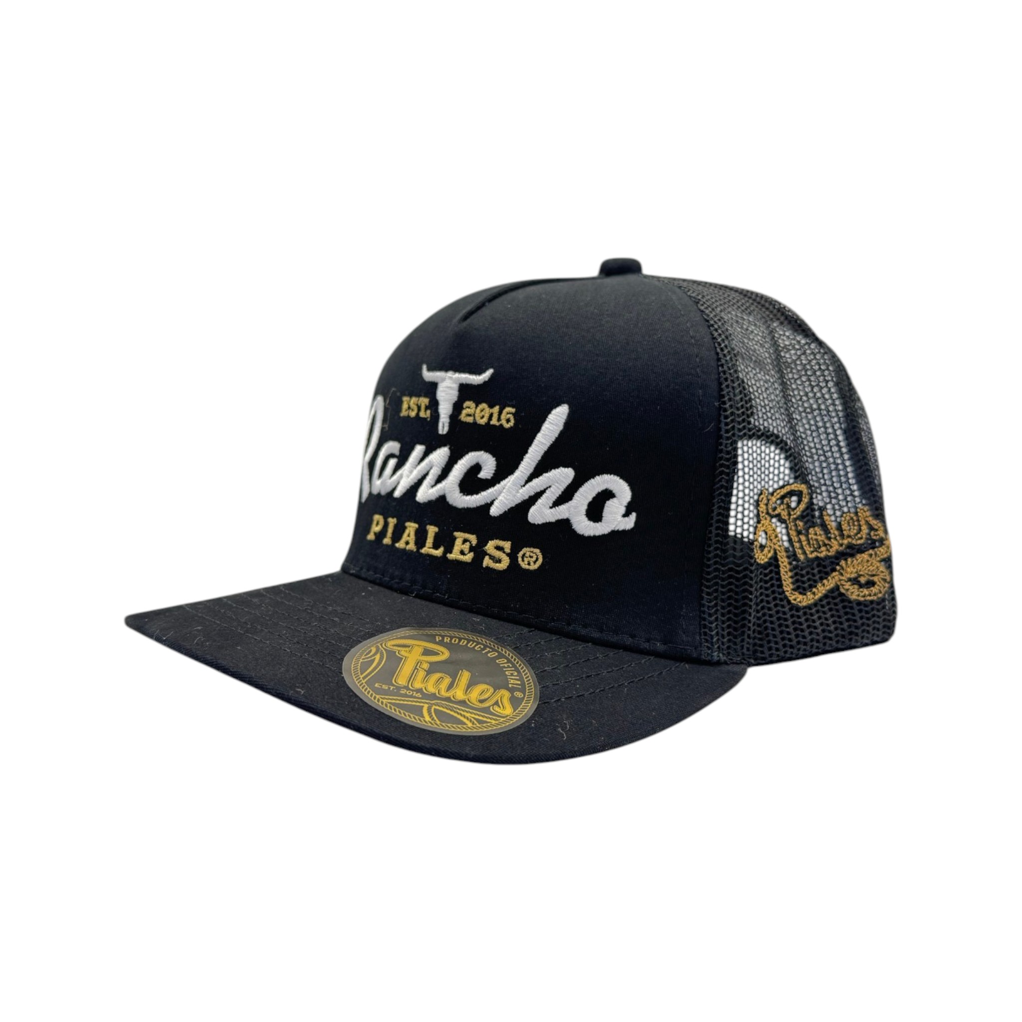 GORRA PIALES LINEA PRO RANCHO PIALES NEGRO.