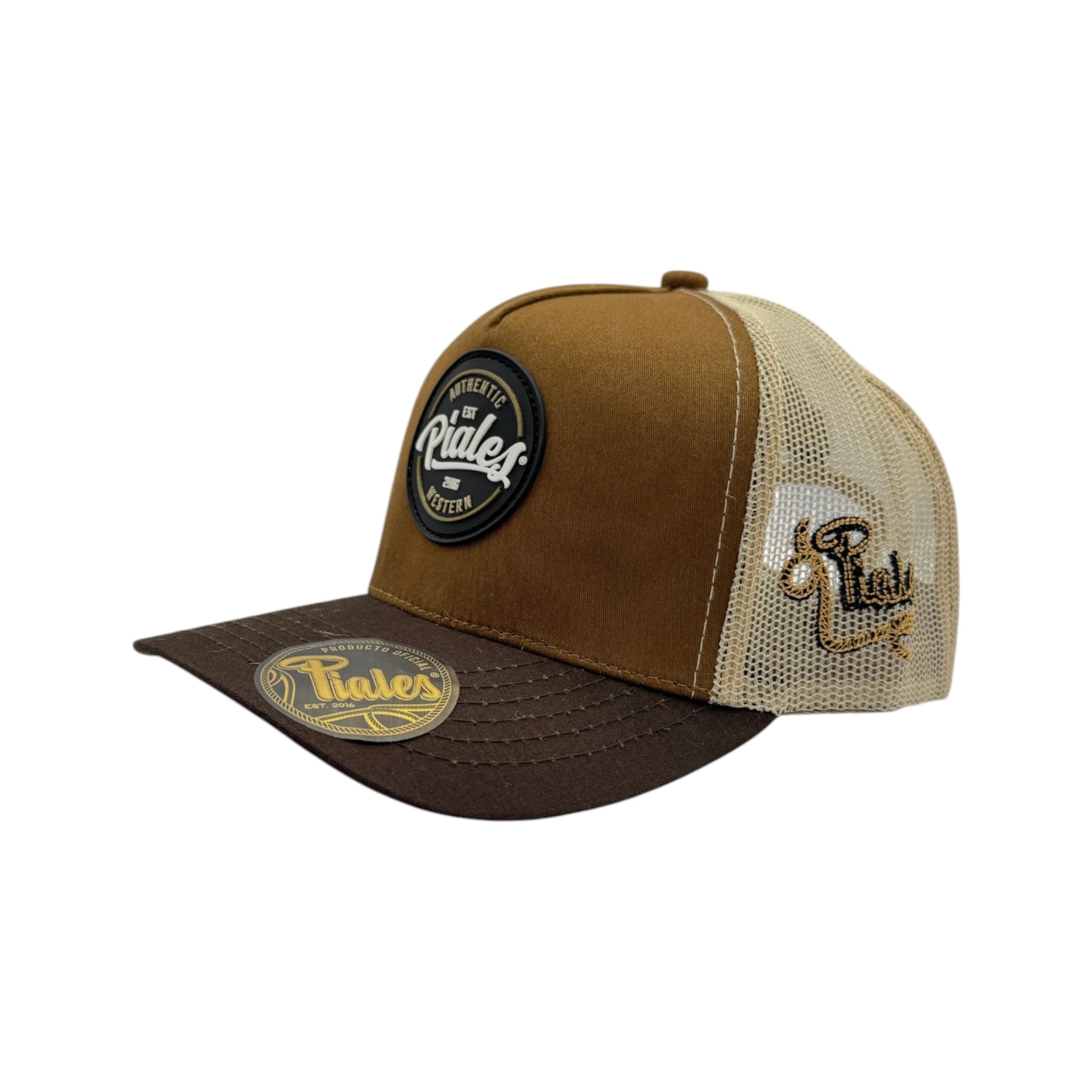 GORRA PIALES LINEA PRO PIALES VINTAGE CAFÉ/CAQUI.