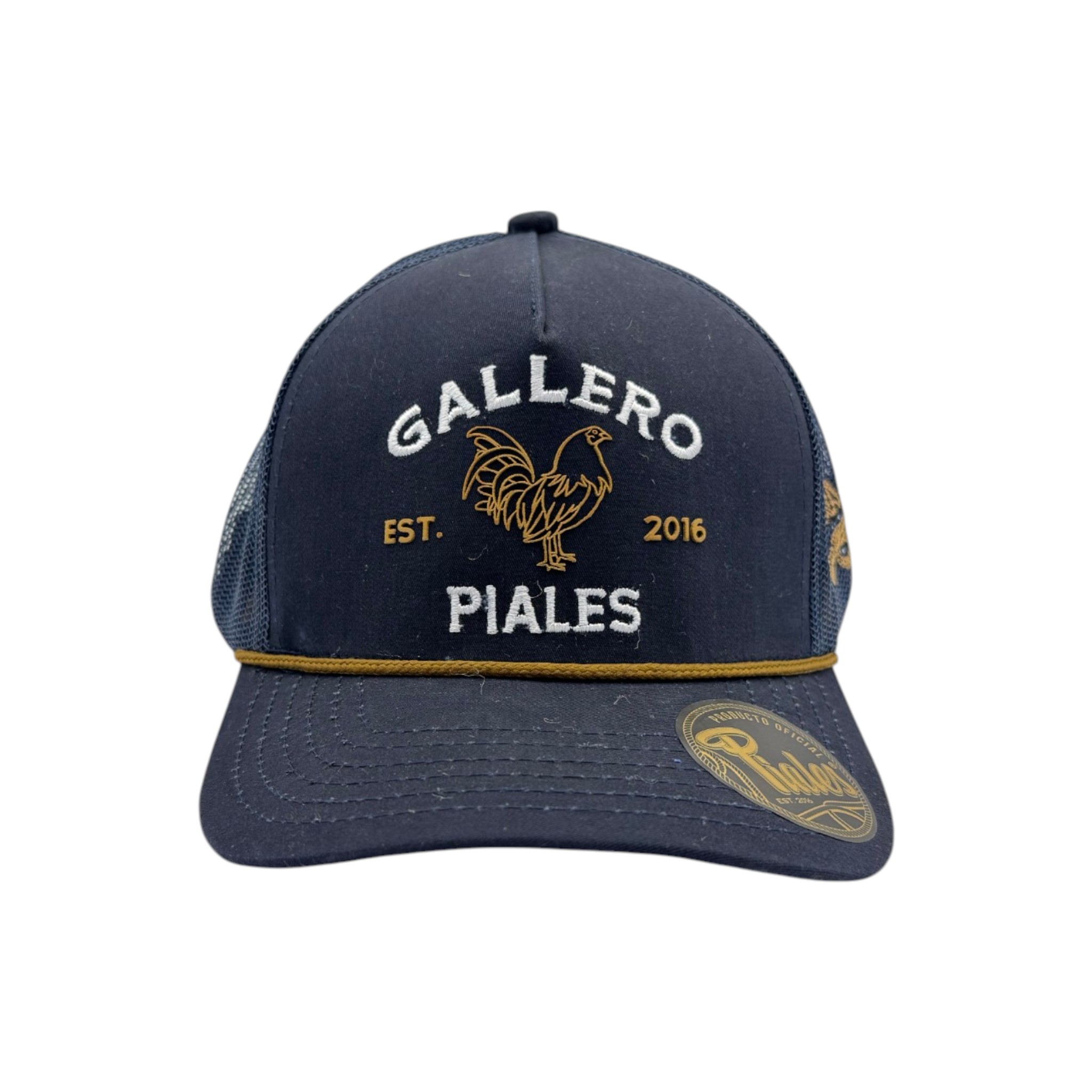 GORRA PIALES LINEA PRO GALLERO MARINO.