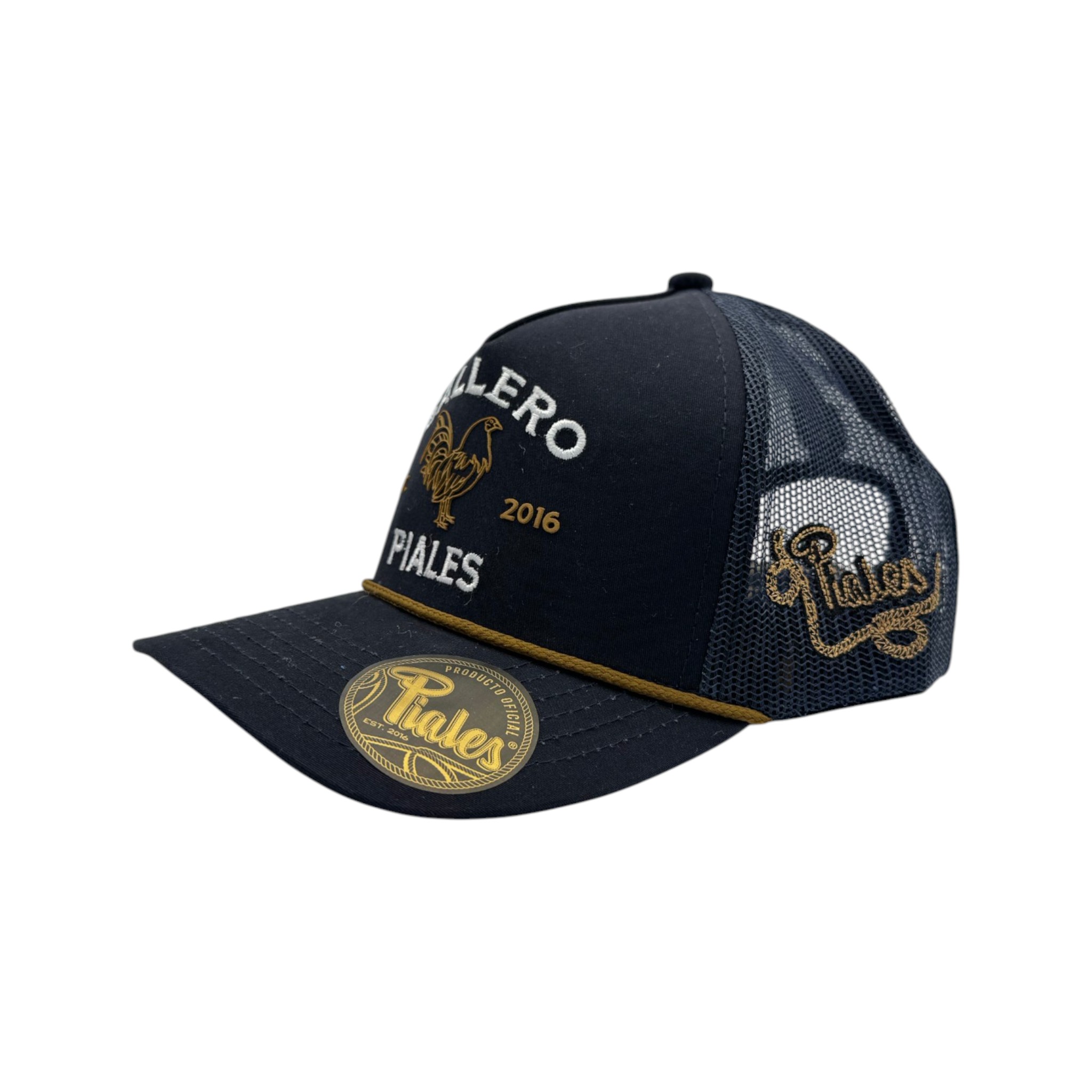 GORRA PIALES LINEA PRO GALLERO MARINO.