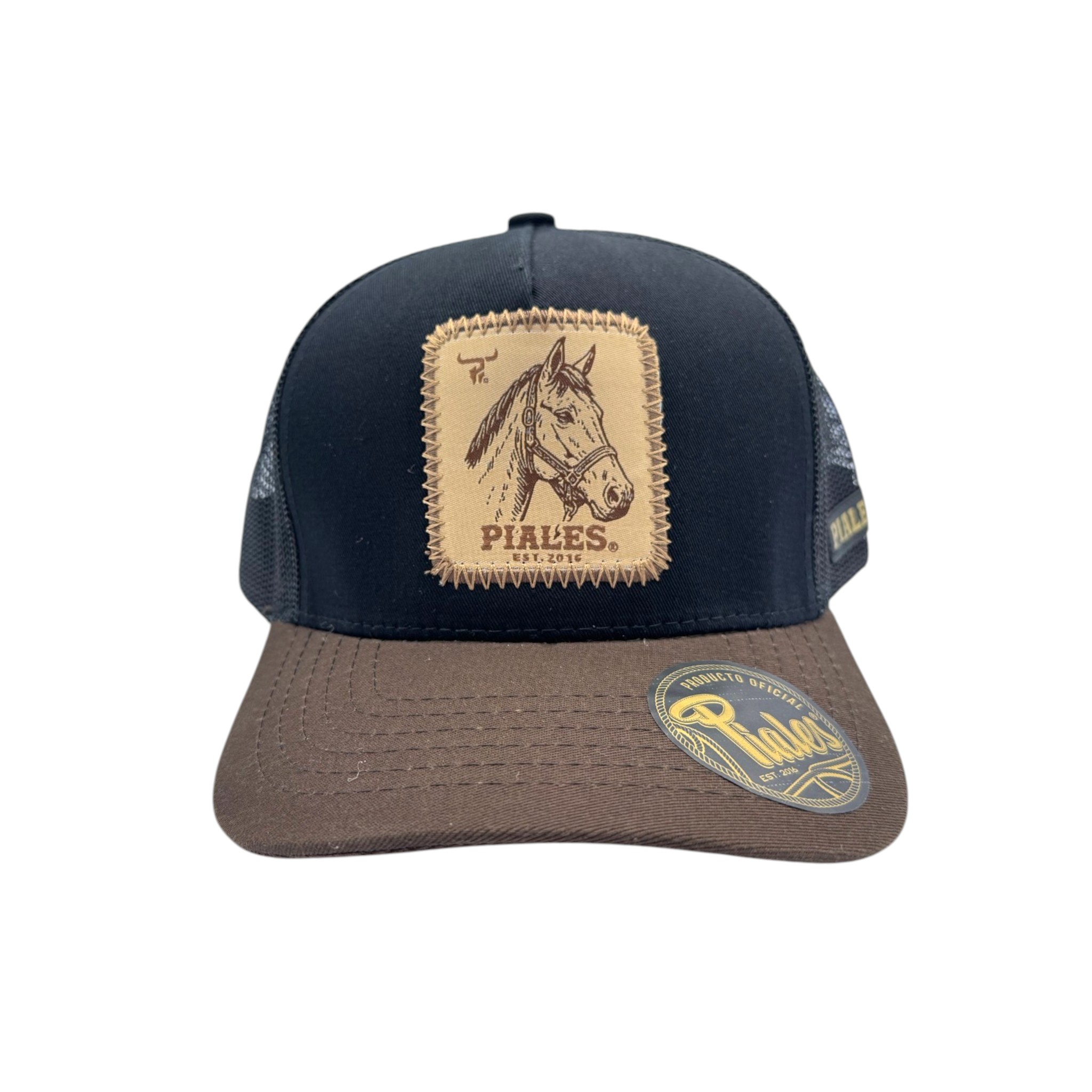 GORRA PIALES LINEA PRO CAMPIRANO CABALLO NEGRO.