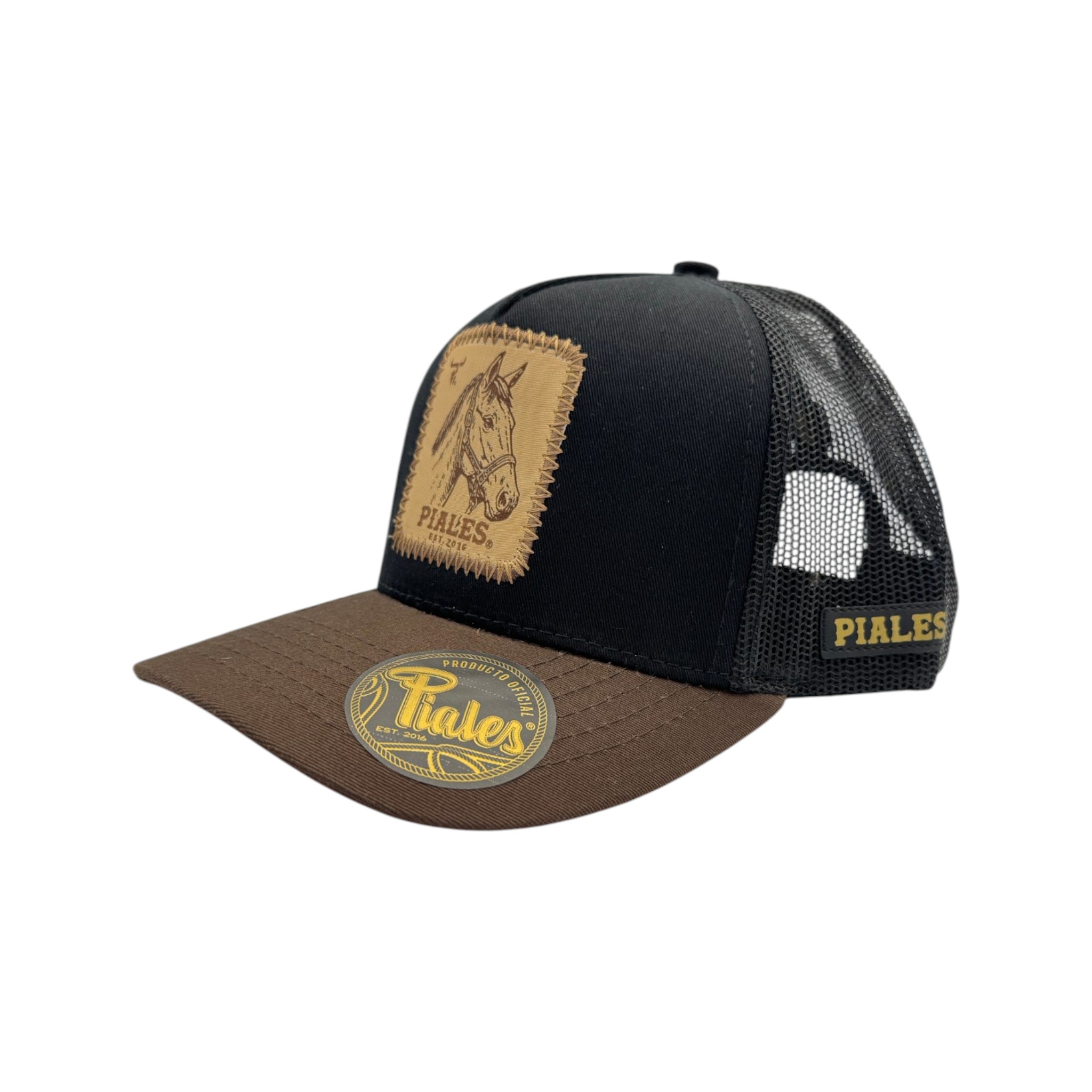 GORRA PIALES LINEA PRO CAMPIRANO CABALLO NEGRO.