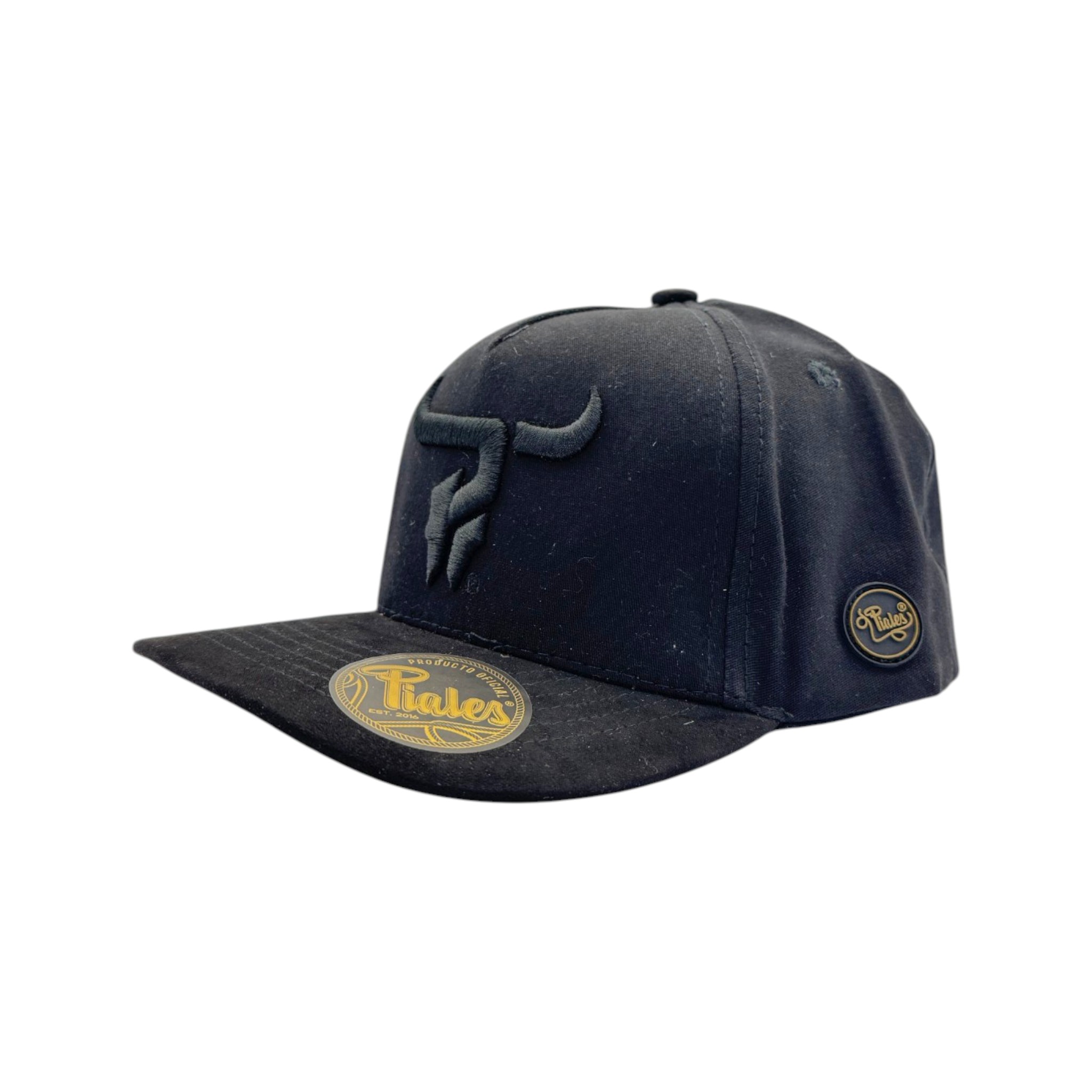 GORRA PIALES LINEA PREMIUM ABOLENGO NEGRO.