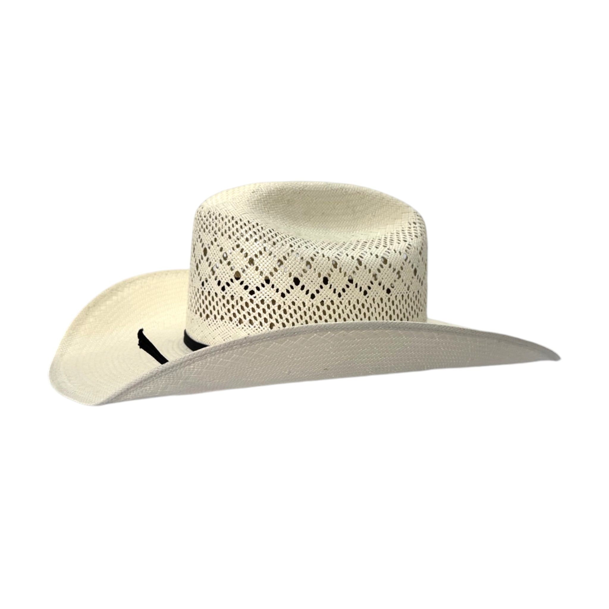 SOMBRERO VAQUERO SM PAPEL ARROZ RANDADO ROMBOS REFALDEADO LAGOS.