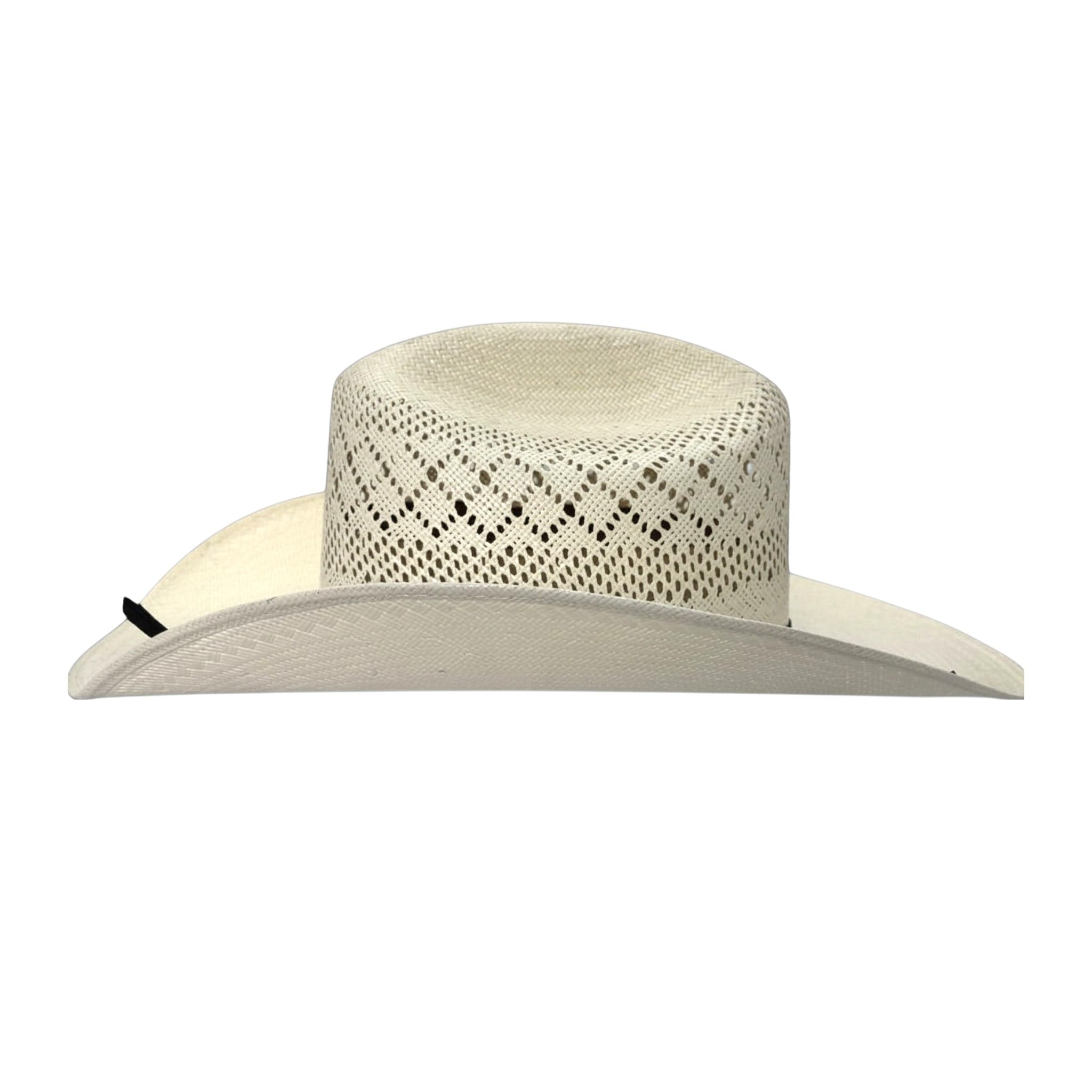 SOMBRERO VAQUERO SM PAPEL ARROZ RANDADO ROMBOS REFALDEADO LAGOS.